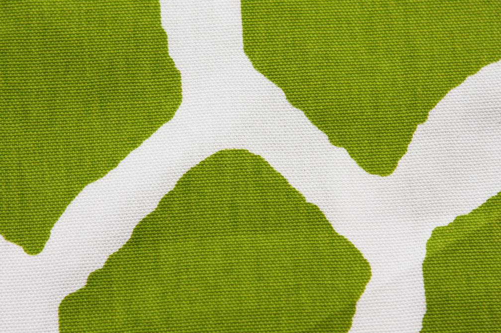 Cotton Canvas Giraffe Print in Chartreuse2