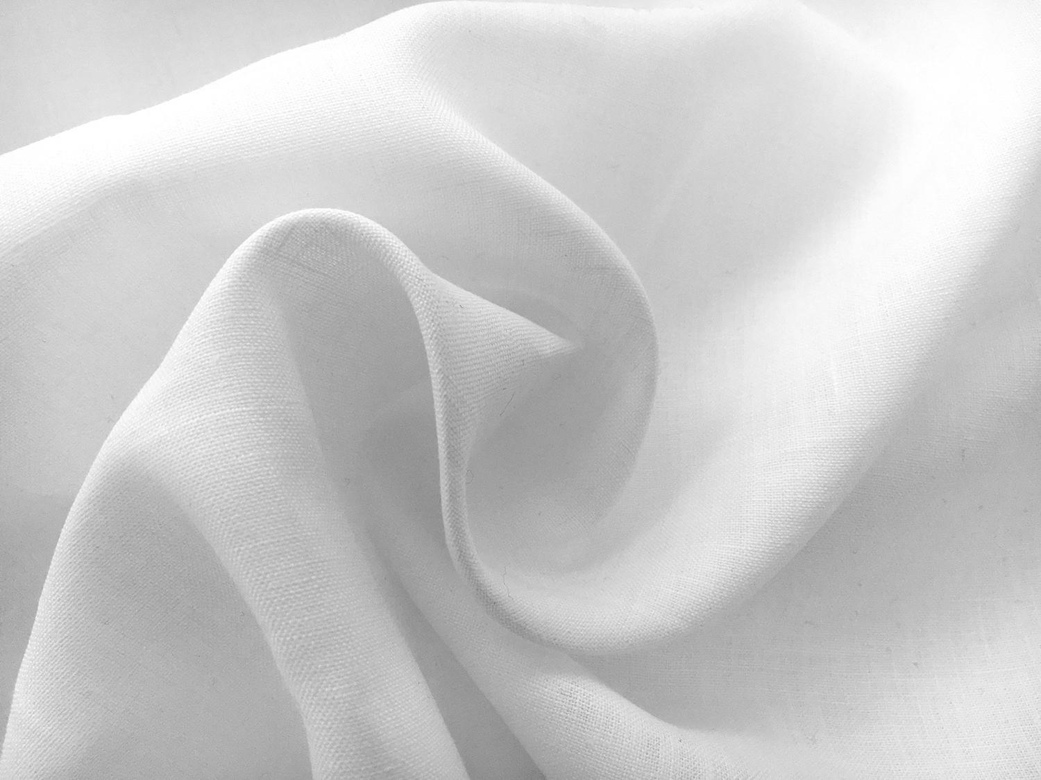 Extra Wide Light Weight Linen in White1