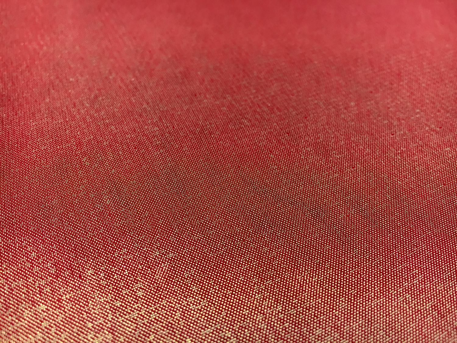 Microfiber Gold Metallic Chiffon in Red2