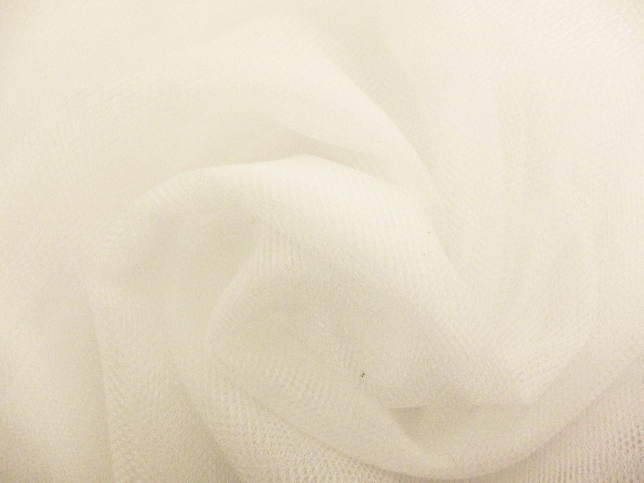 Italian Nylon Tulle in Bianco0