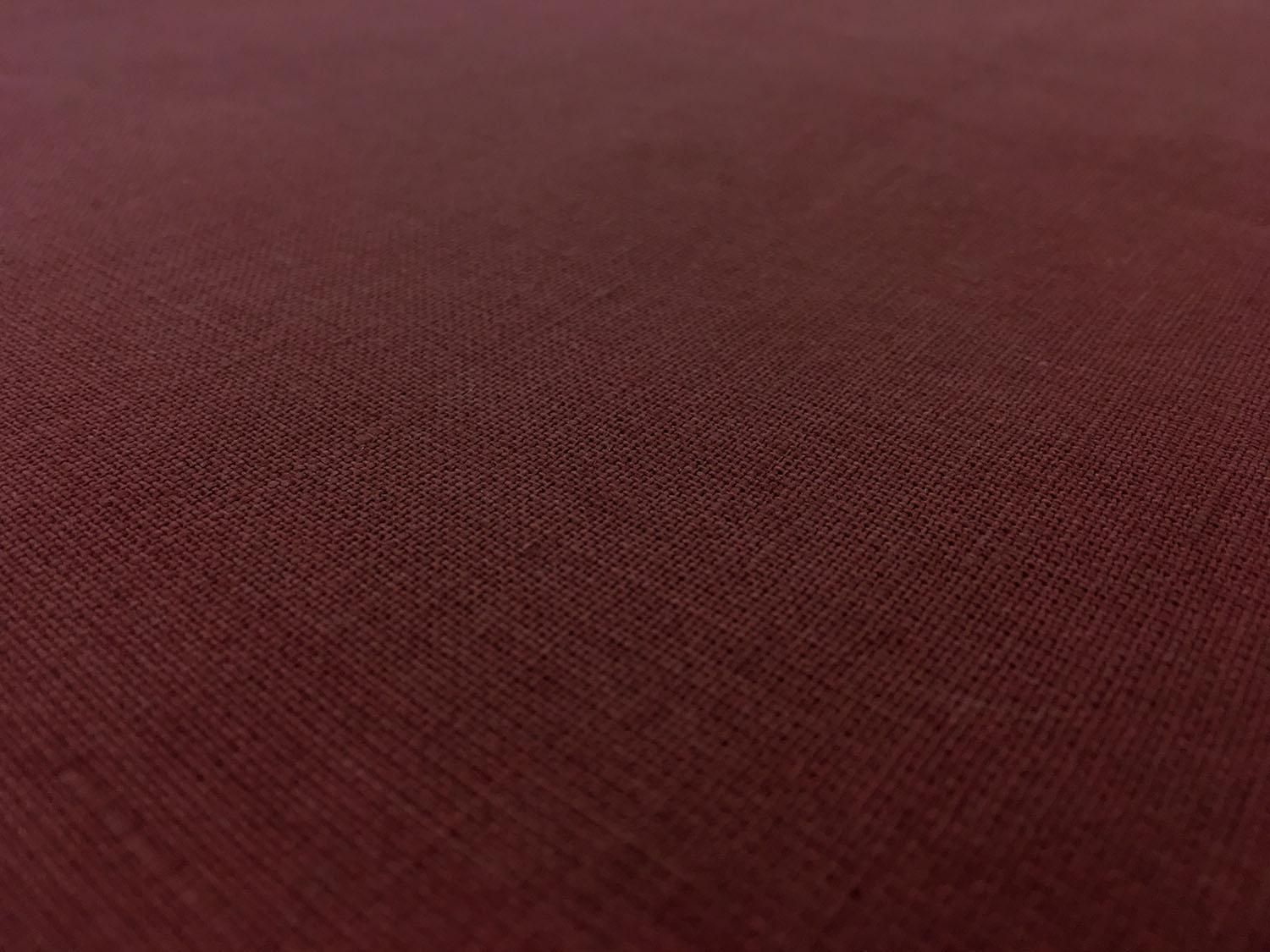 Italino Handkerchief Linen in Bordeaux0