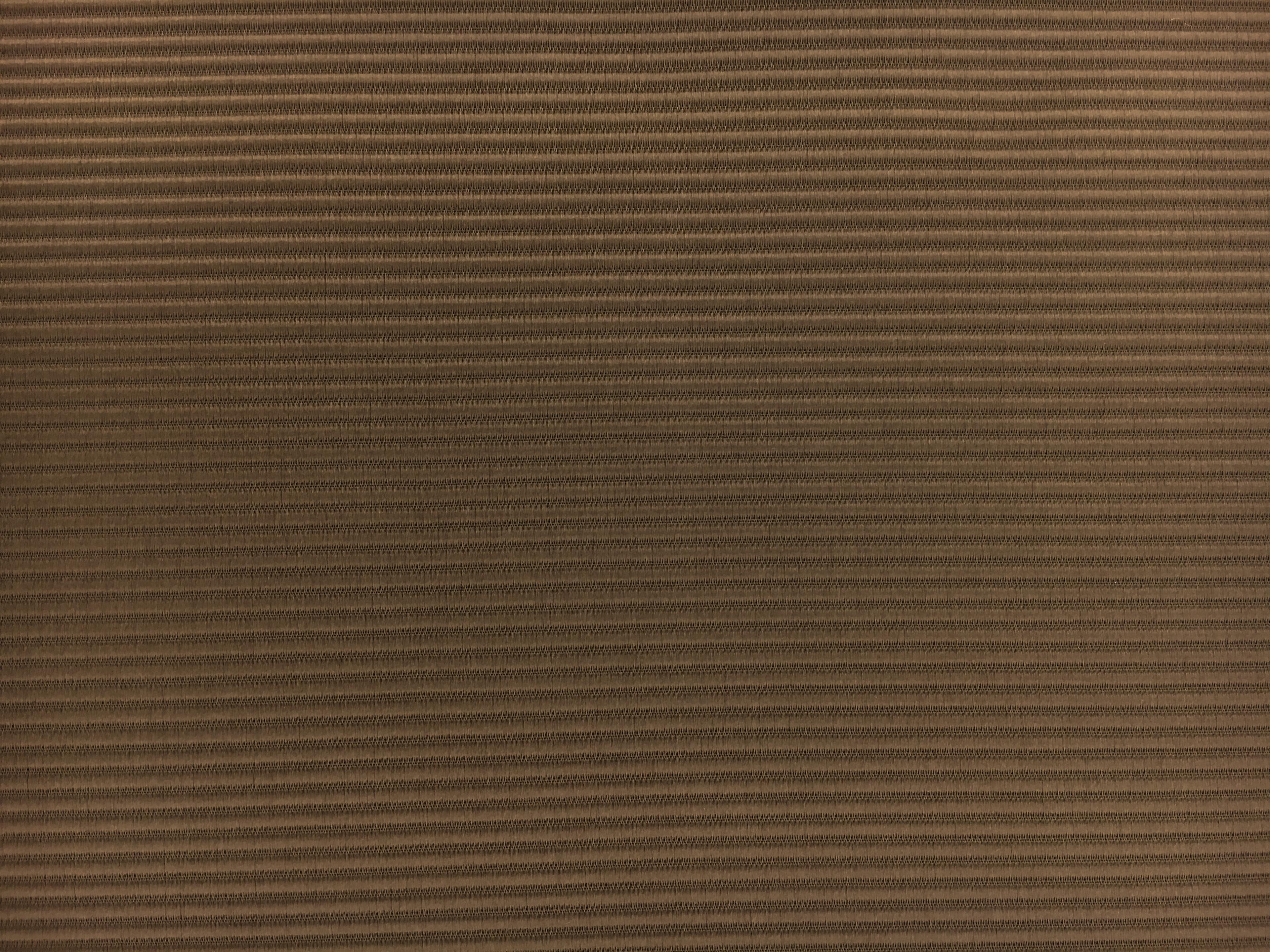 Italian Cotton and Acetate Ottoman in Castoro