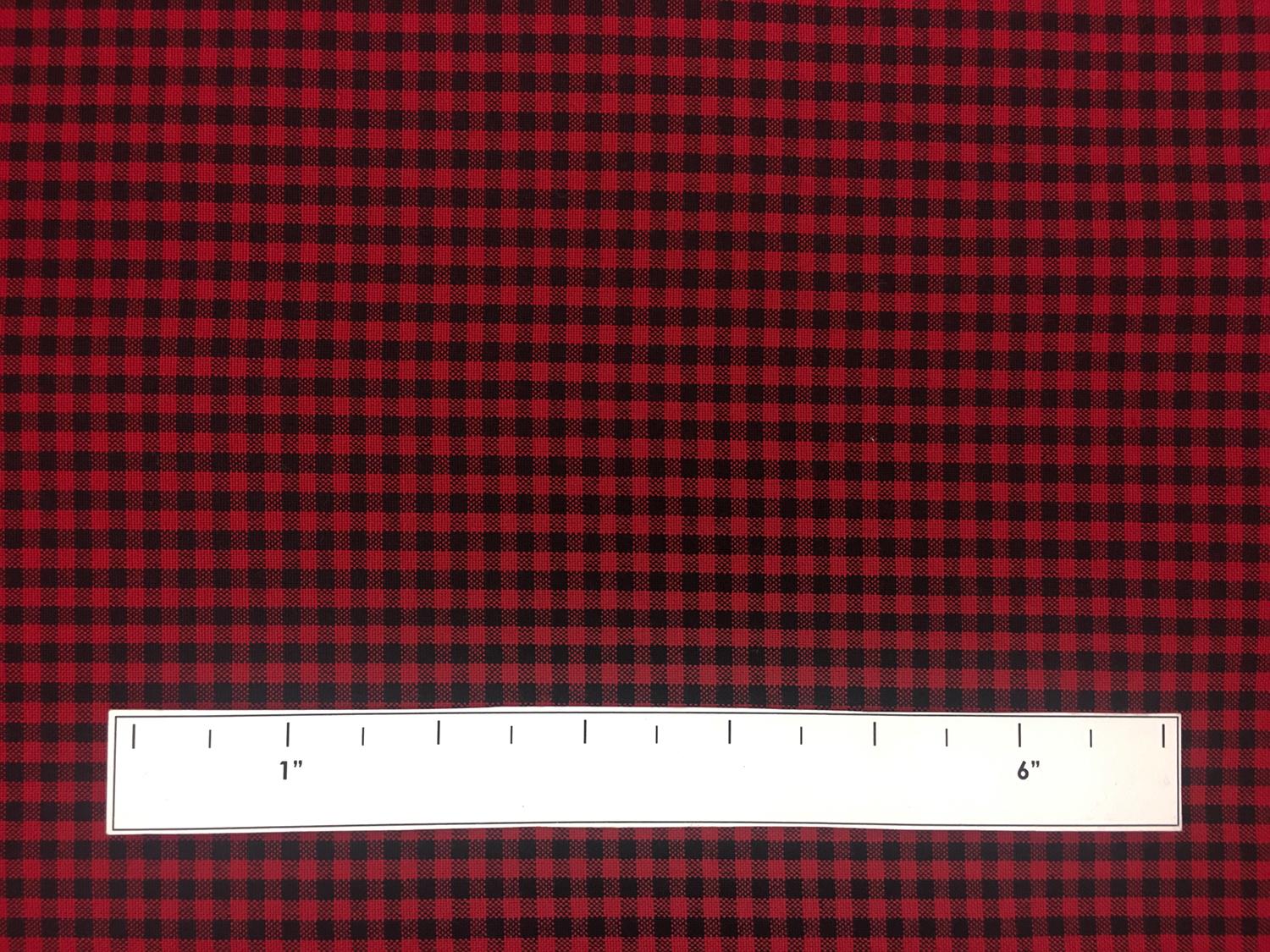 Carolina Cotton Gingham in Scarlet1