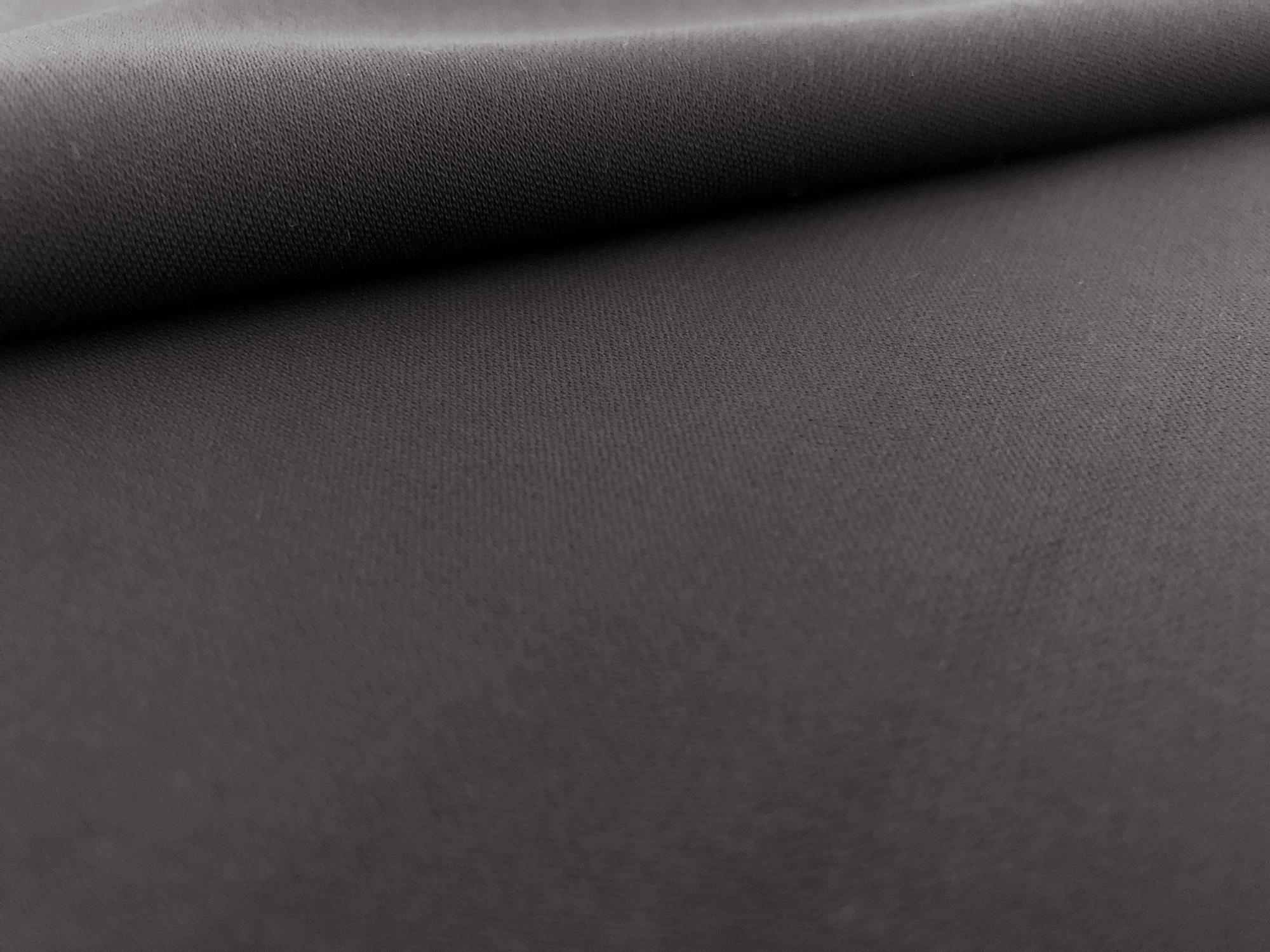 Polyester and Spandex Stretch Crepe in Charcoal2