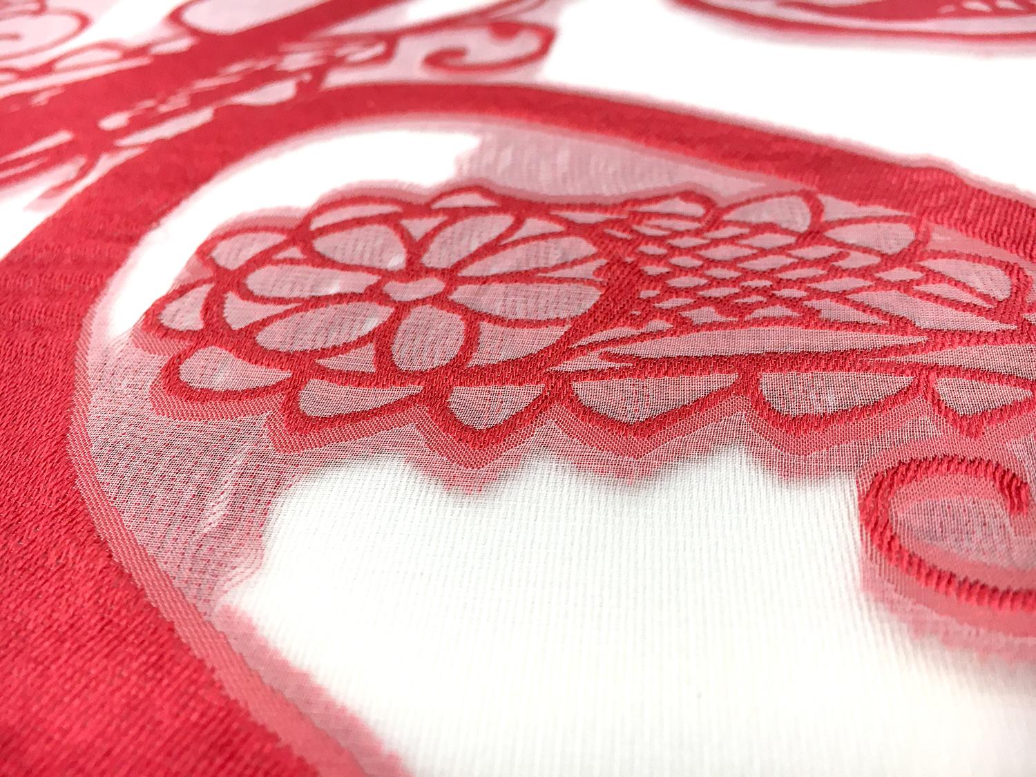 Silk and Viscose Blend Fil Coupé Chiffon with Mixed Paislies3