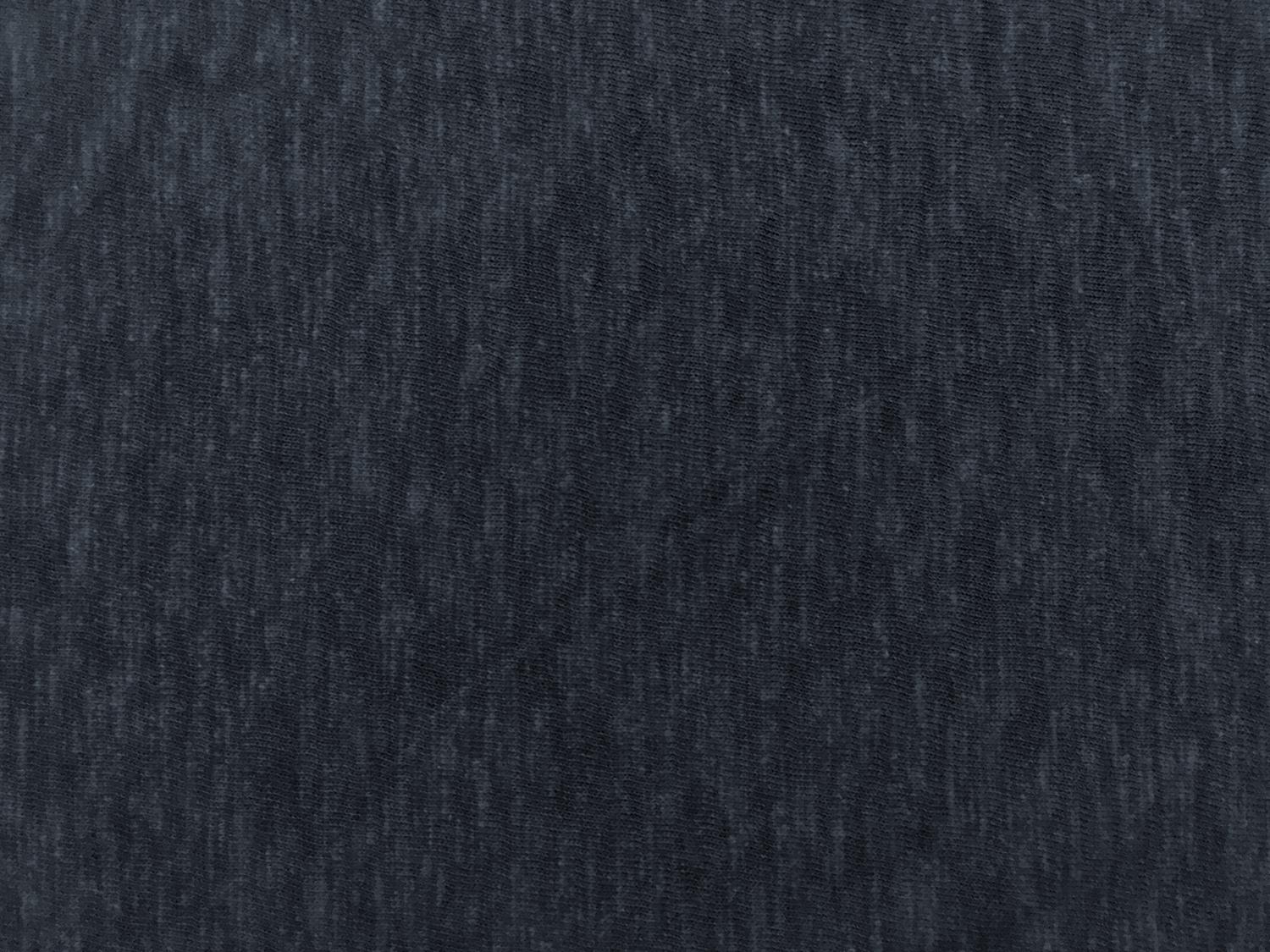 Japanese Cotton Knit in Dark Heather Blue0