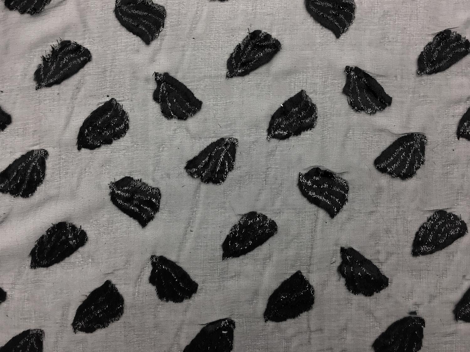 French Silk Lurex Burnout Velvet With Animal Spots0