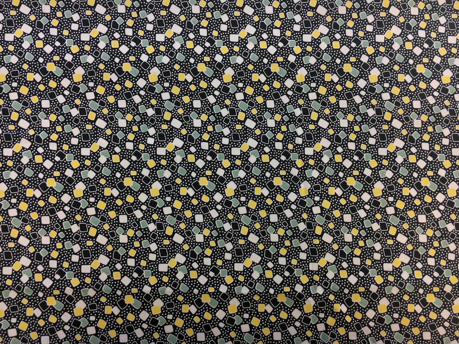 Cotton Broadcloth Squares and Dots Print0