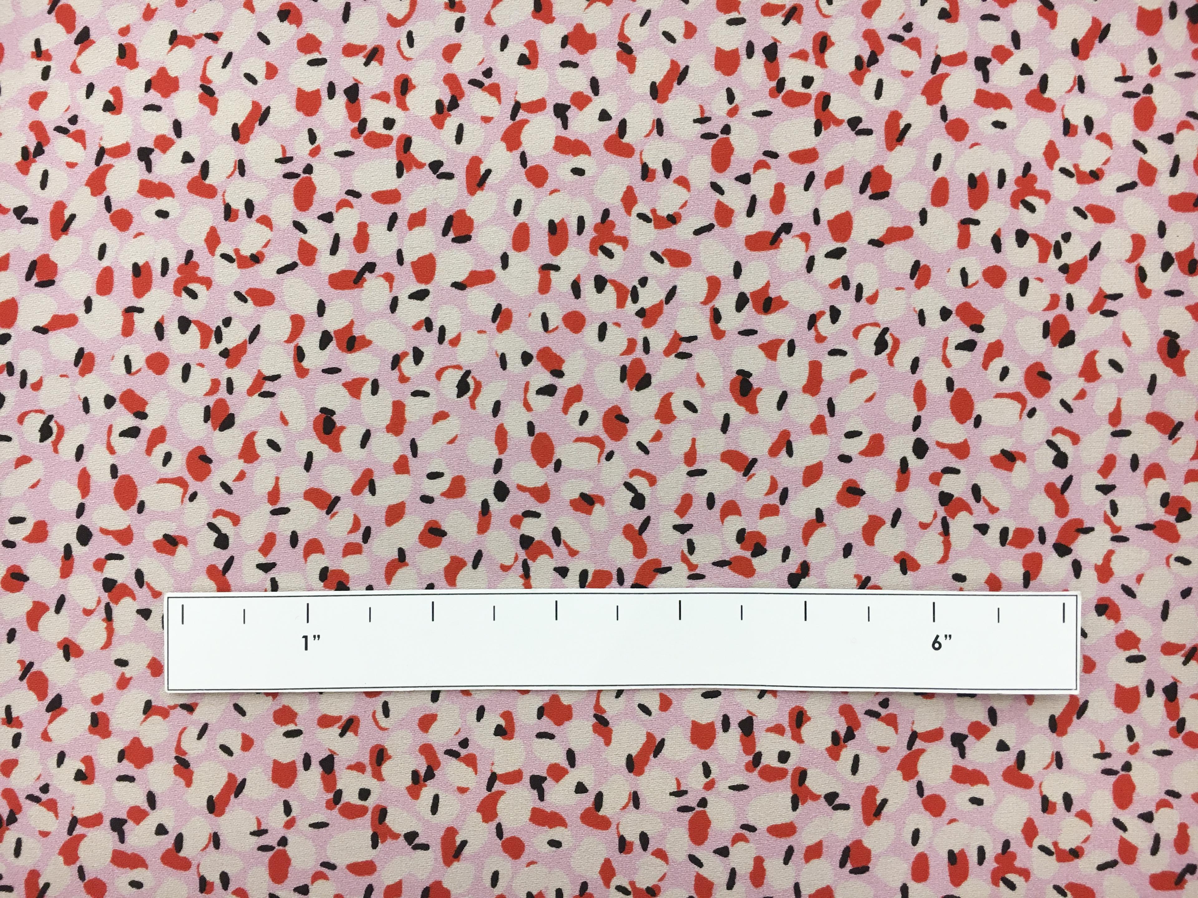 Printed Silk Satin Georgette with Irregular Dots1