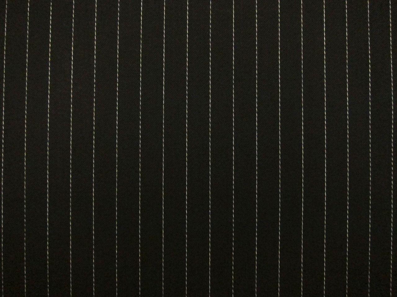 Wool Blend Satin Faille Pinstripe0