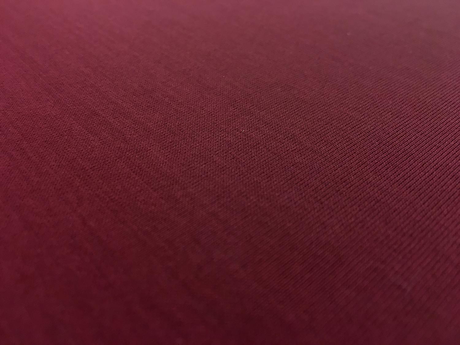 Italian Cotton Jersey in Burgundy0