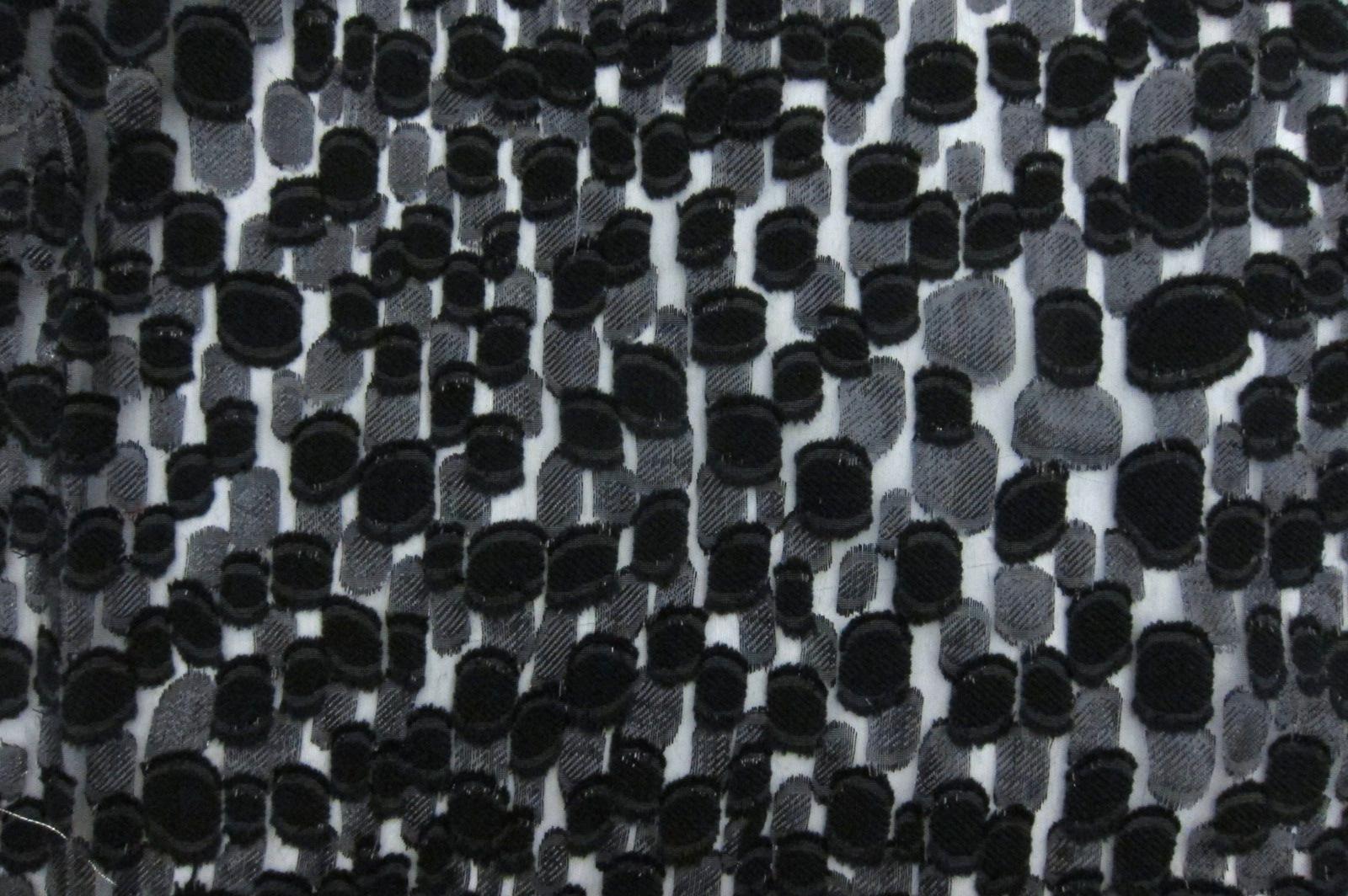 Metallic Fil Coupé Silk Chiffon0