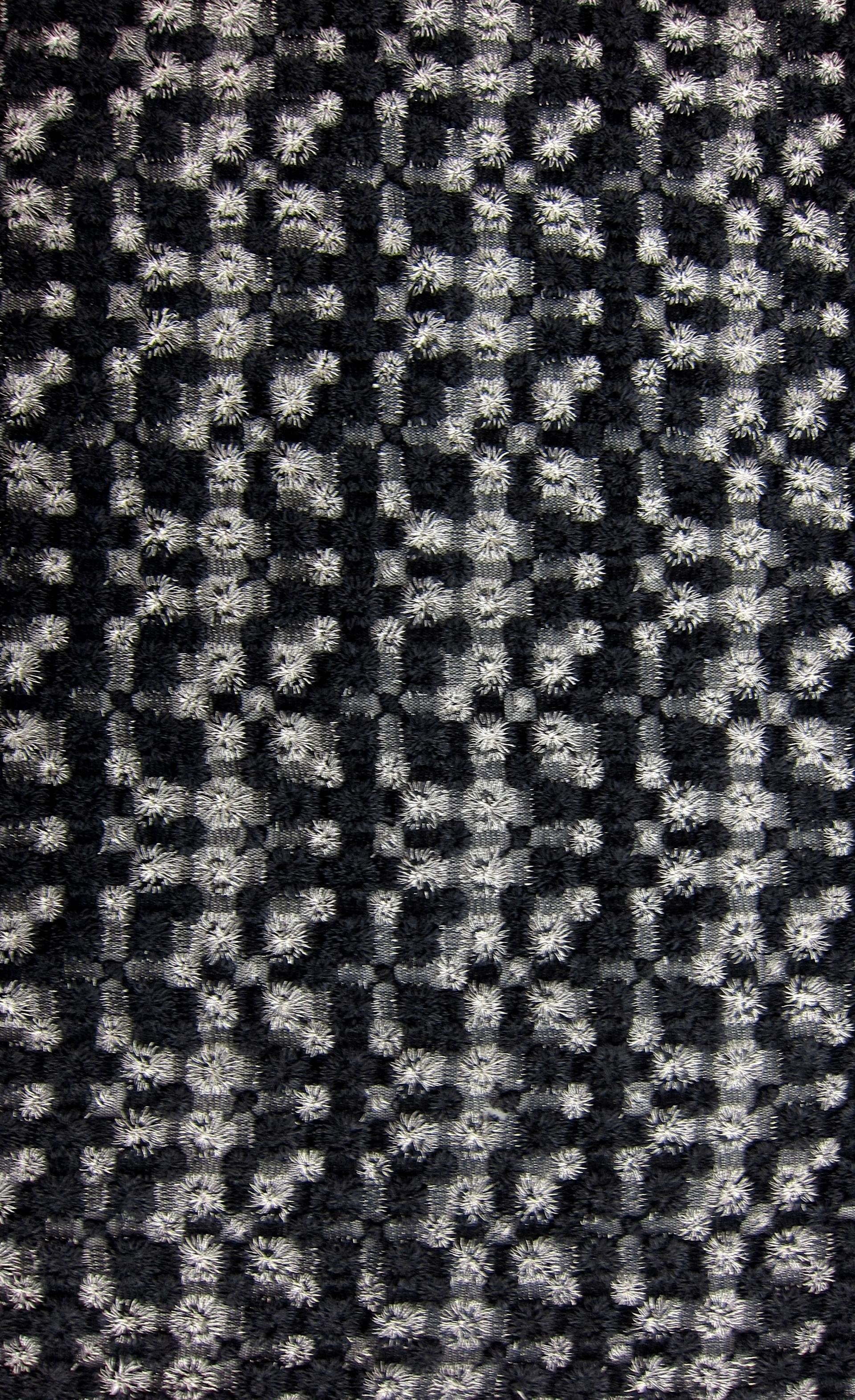 Wool Metallic Embroidered Illusion0