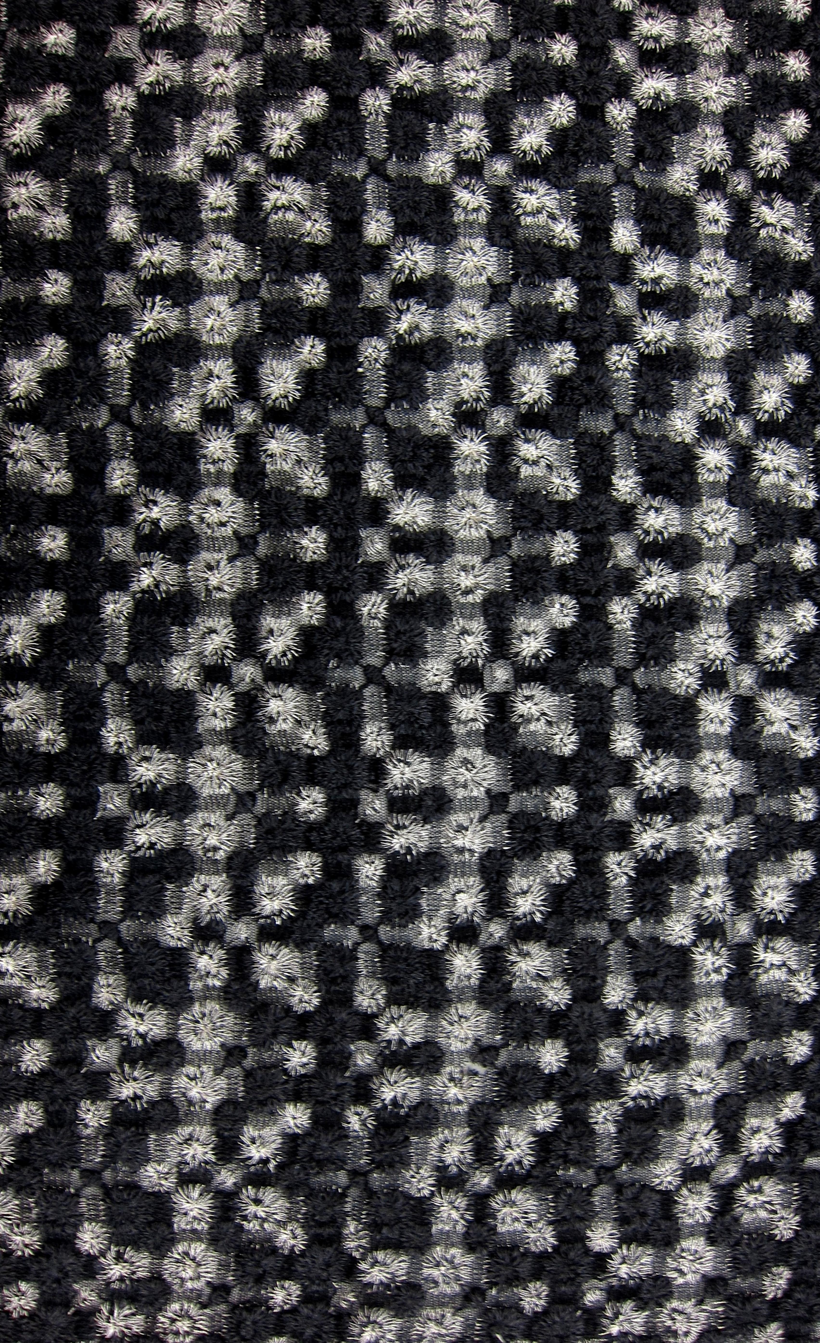 Wool Metallic Embroidered Illusion0