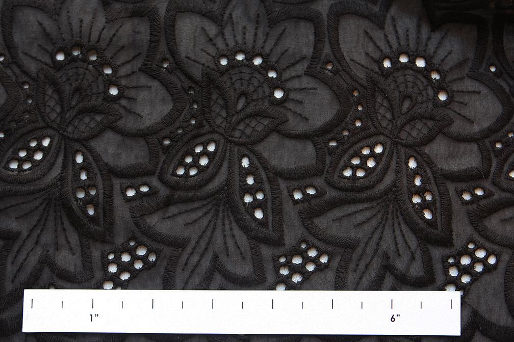 Cotton Eyelet in Black1