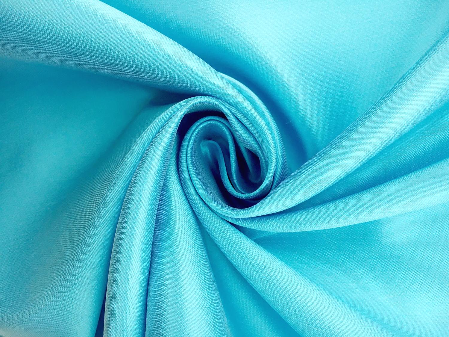 Silk and Polyester Zibeline in Turquoise0