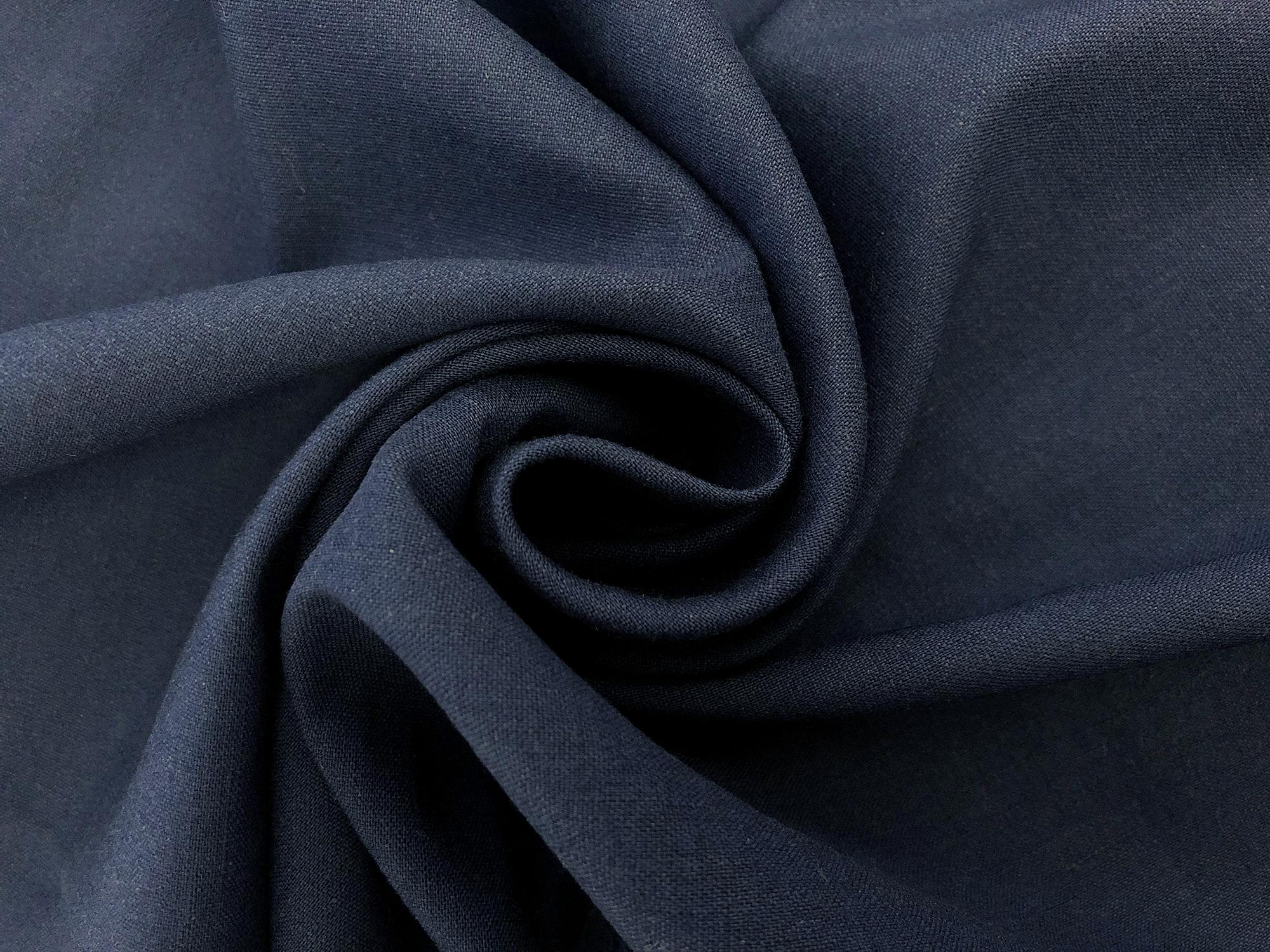Stretch Linen Rayon Blend in Indigo1
