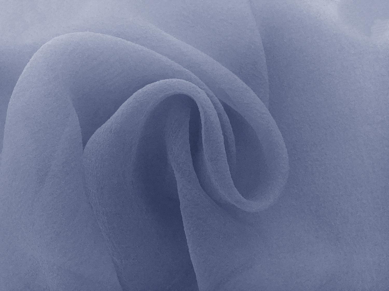 Japanese Pebbled Poly Organza in Vintage Blue0