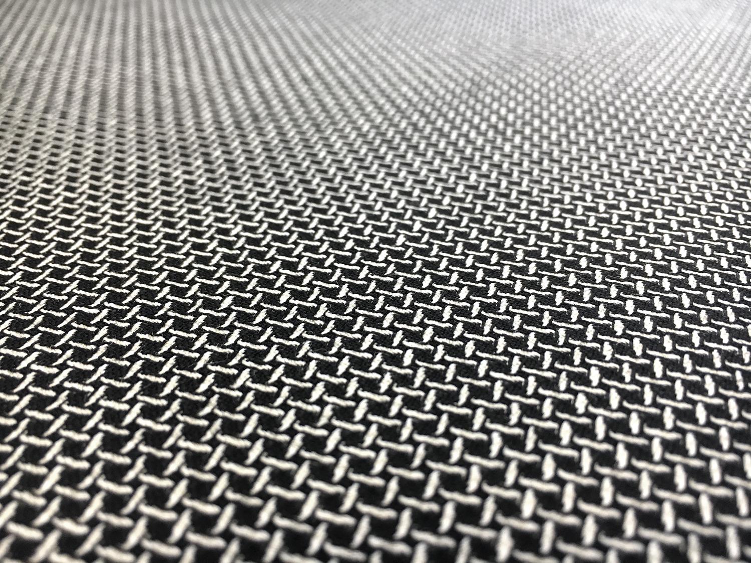 Italian Stretch Wool Novelty Suiting in Black and White3