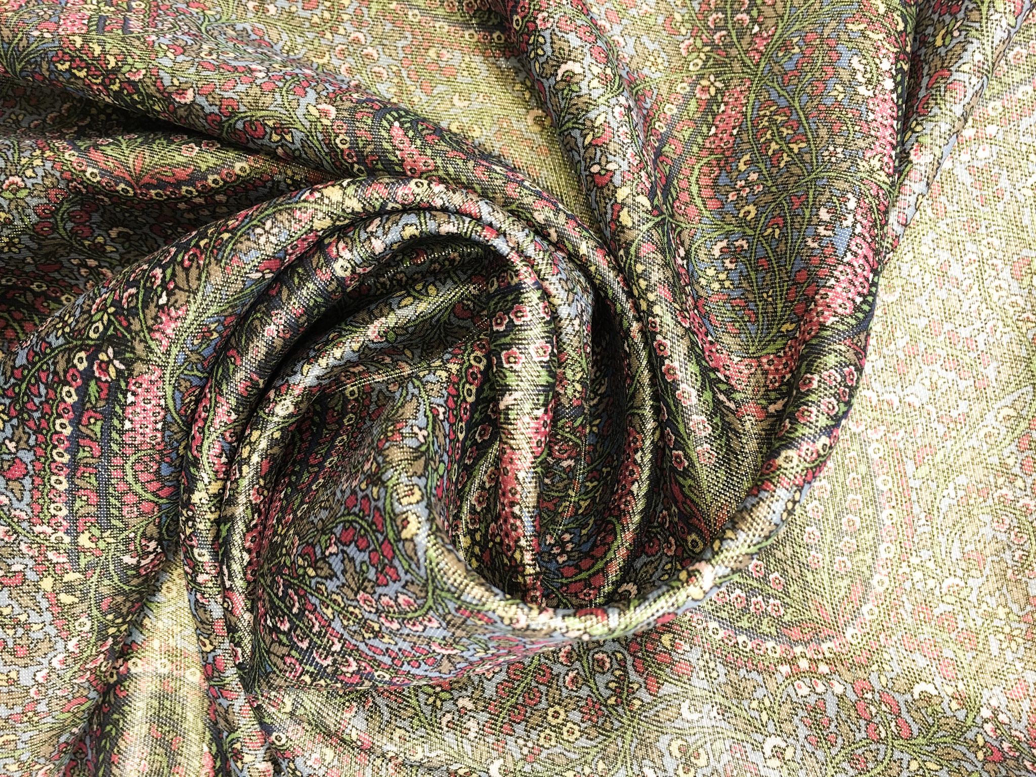Metallic Printed Silk Chiffon3