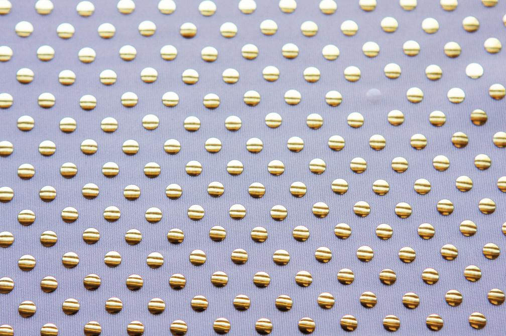 Poly Spandex with Metallic Dots2