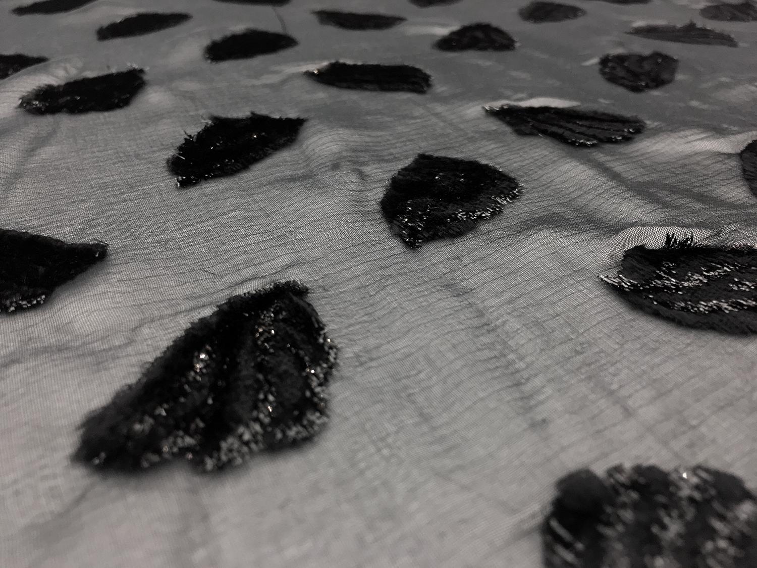 French Silk Lurex Burnout Velvet With Animal Spots2