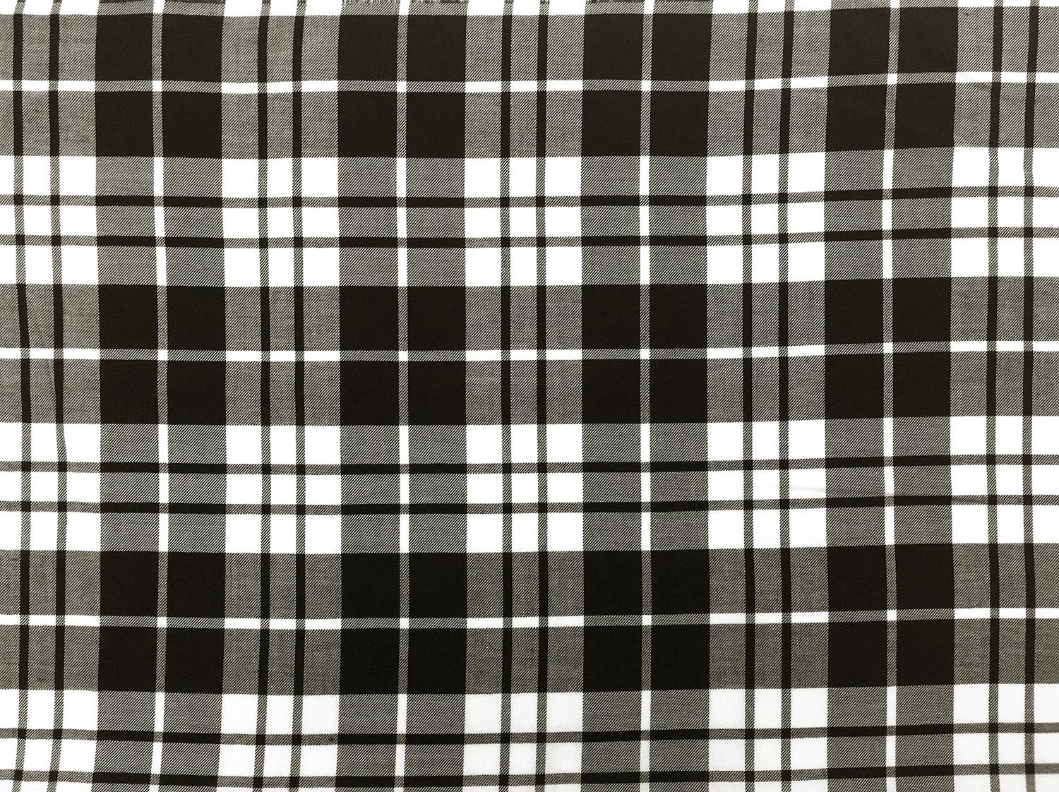 Japanese Cotton Rayon Tencel Twill Plaid0