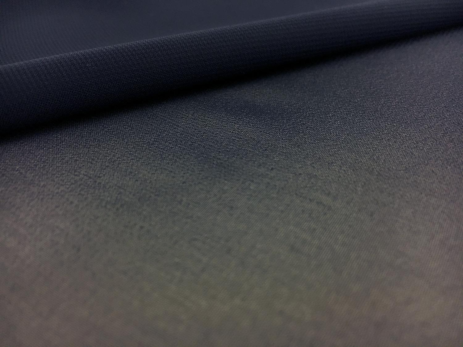 Japanese Polyester Chiffon in Navy0