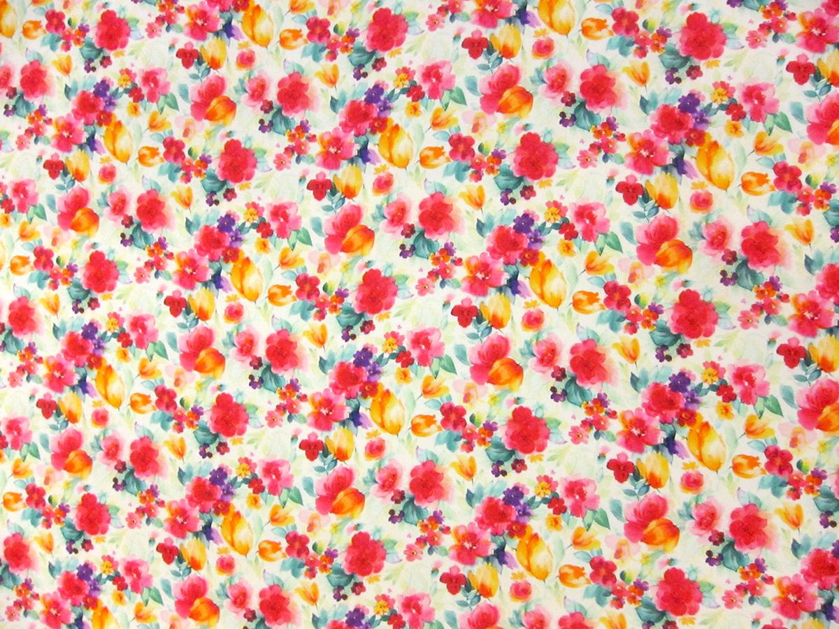 Printed Double Face Silk Satin0