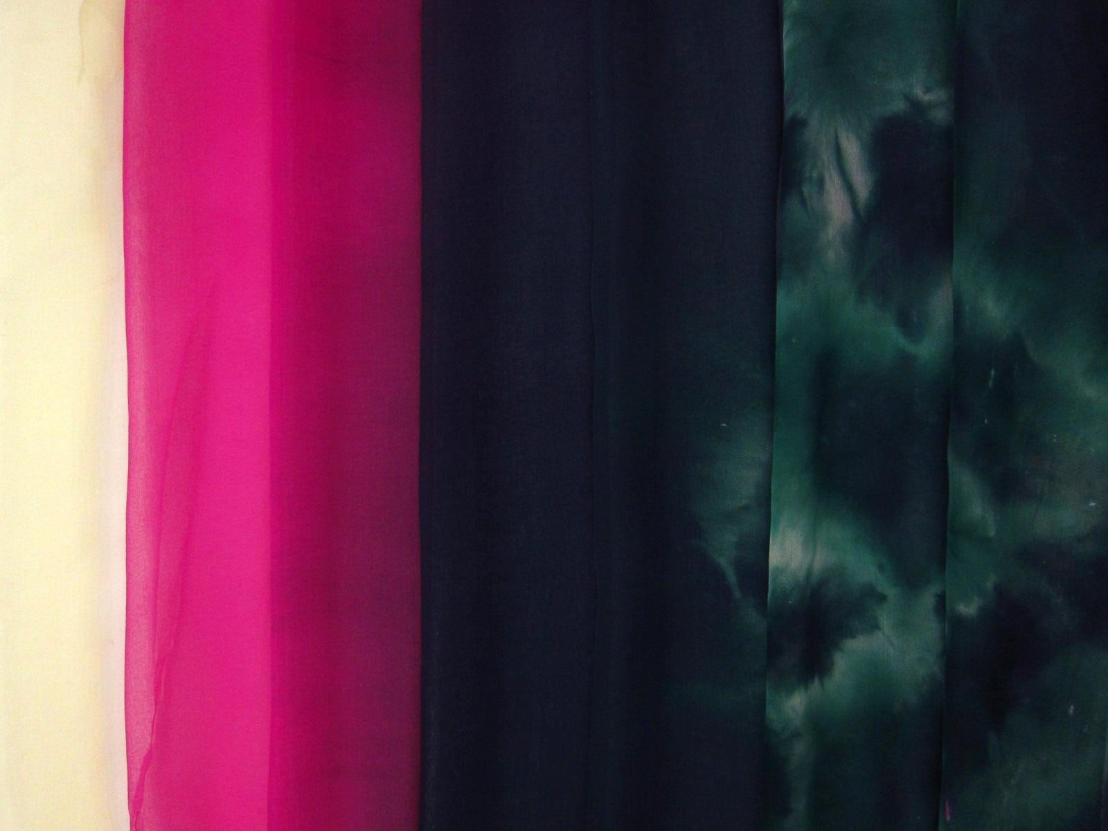 Tie Dye Ombré Silk Chiffon0