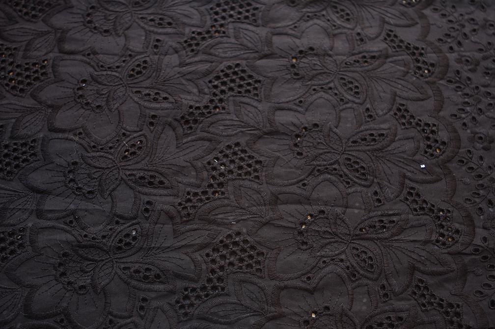 Cotton Eyelet in Black3