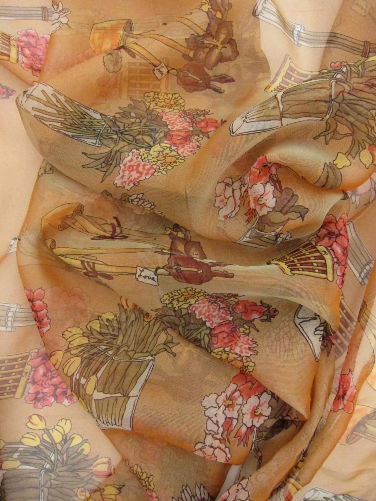 Iridescent Printed Silk Chiffon2