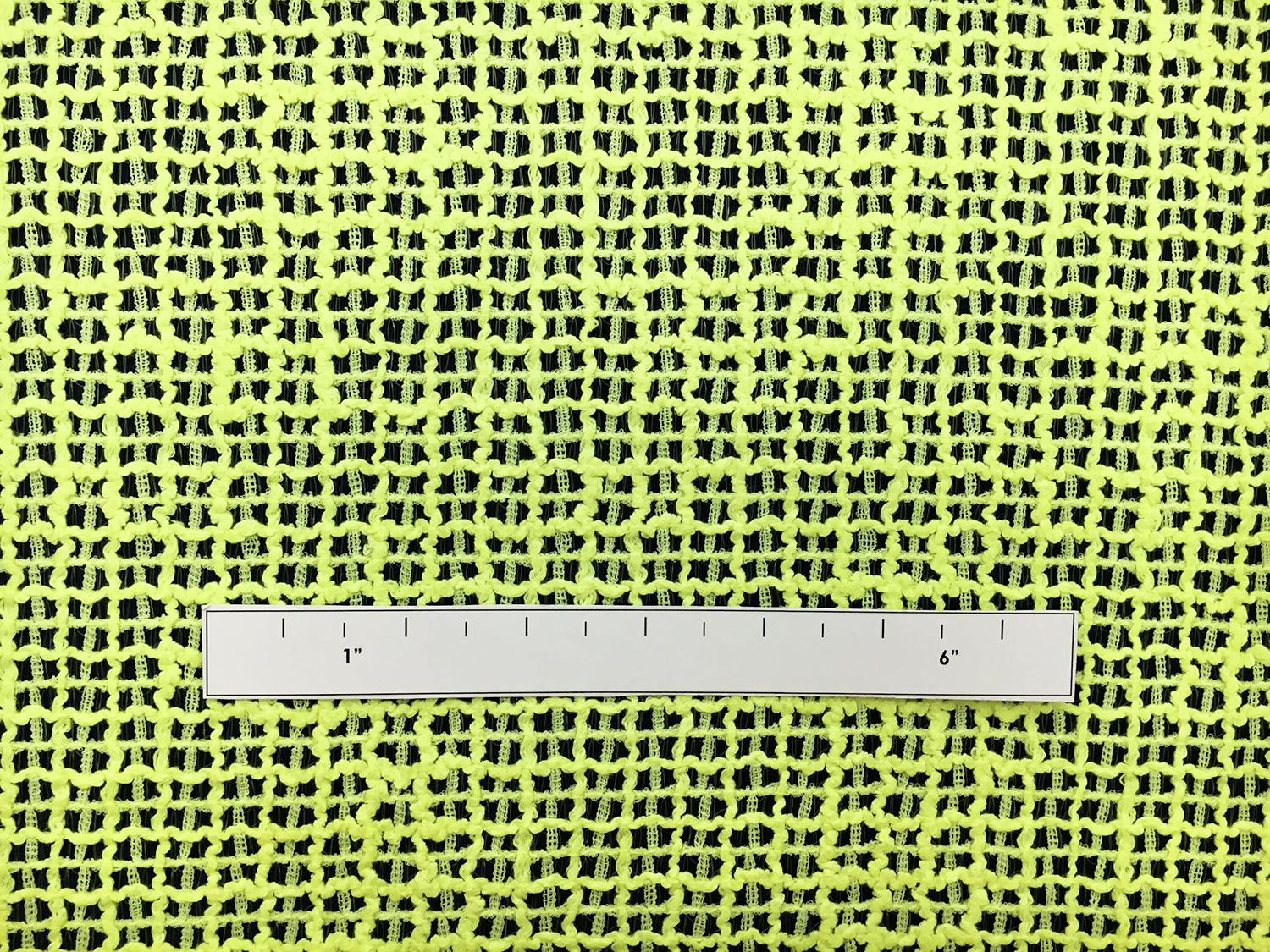 Calvin Klein Novelty Coated Nylon and Acetate Mesh in Neon Yellow1