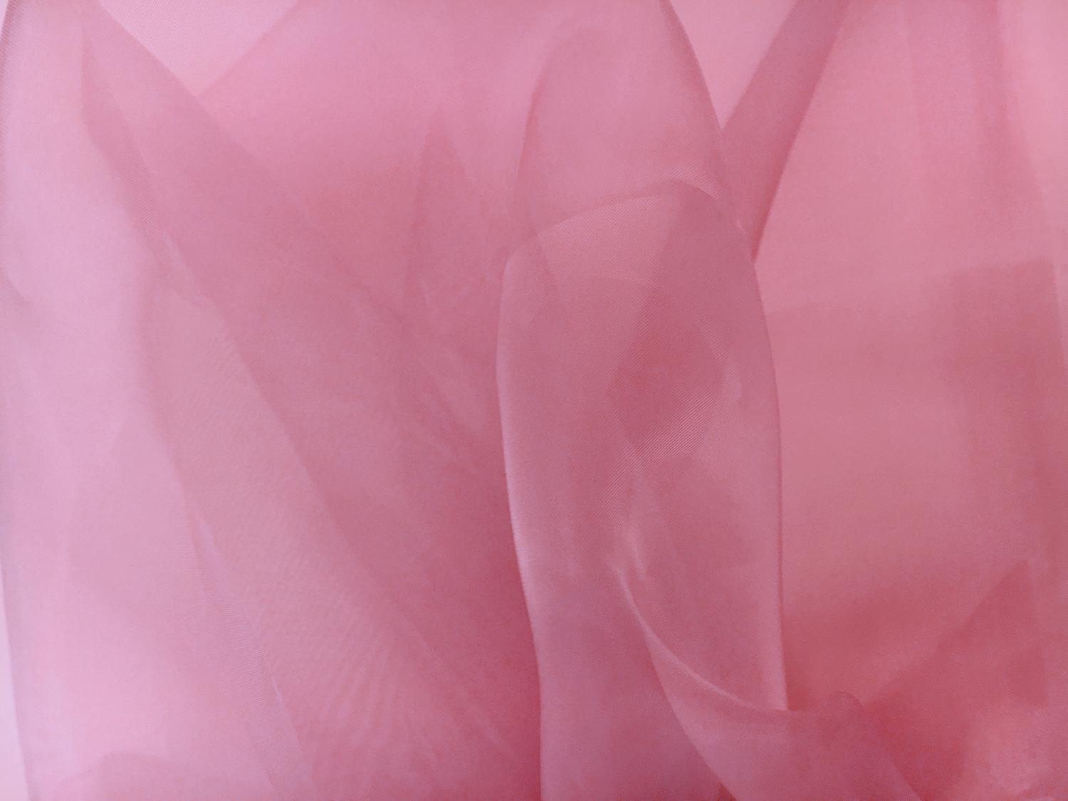 Japanese Polyester Extra Fine Organza in Dusty Rose0