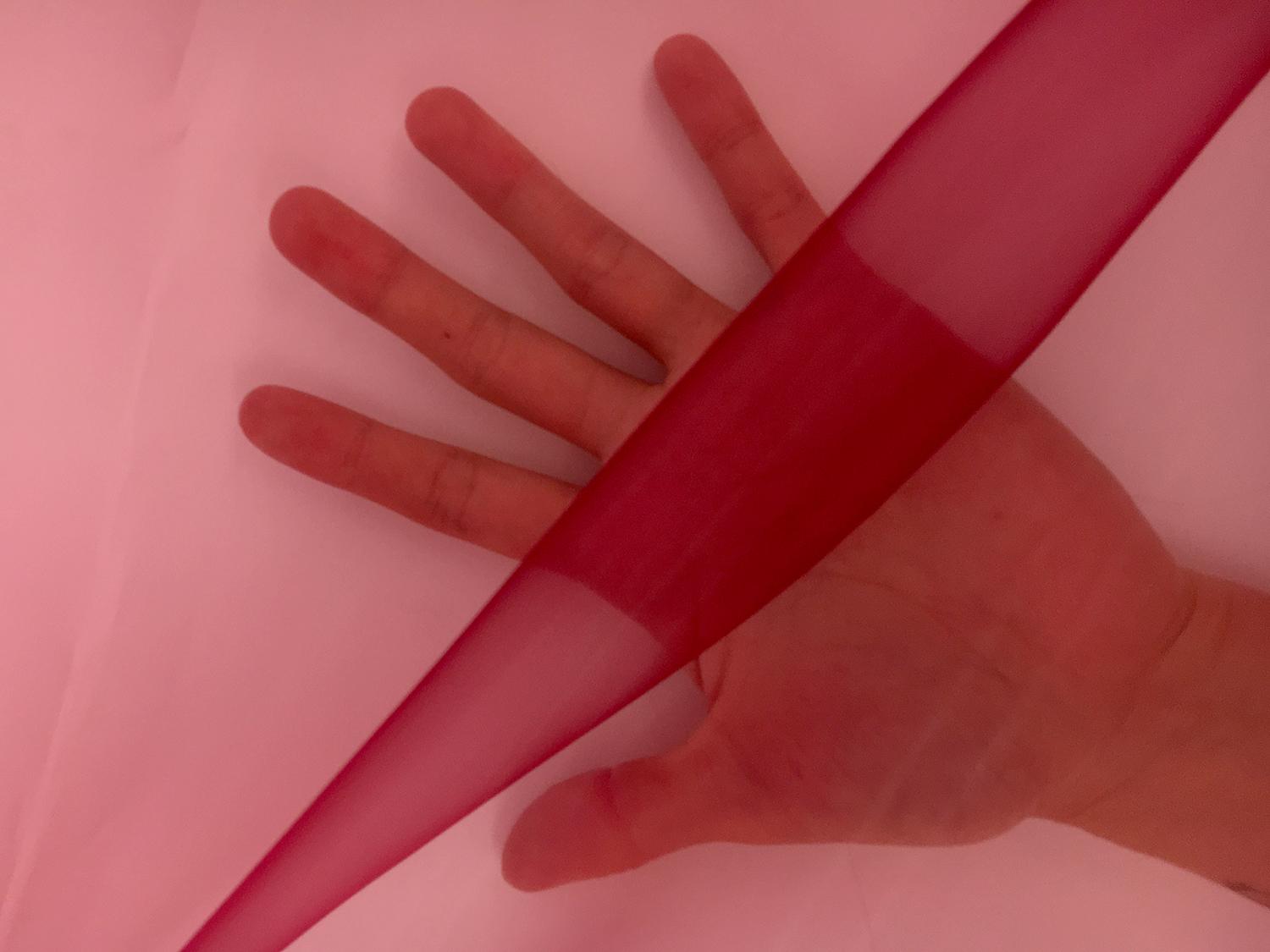 Japanese Polyester Extra Fine Organza in Red1