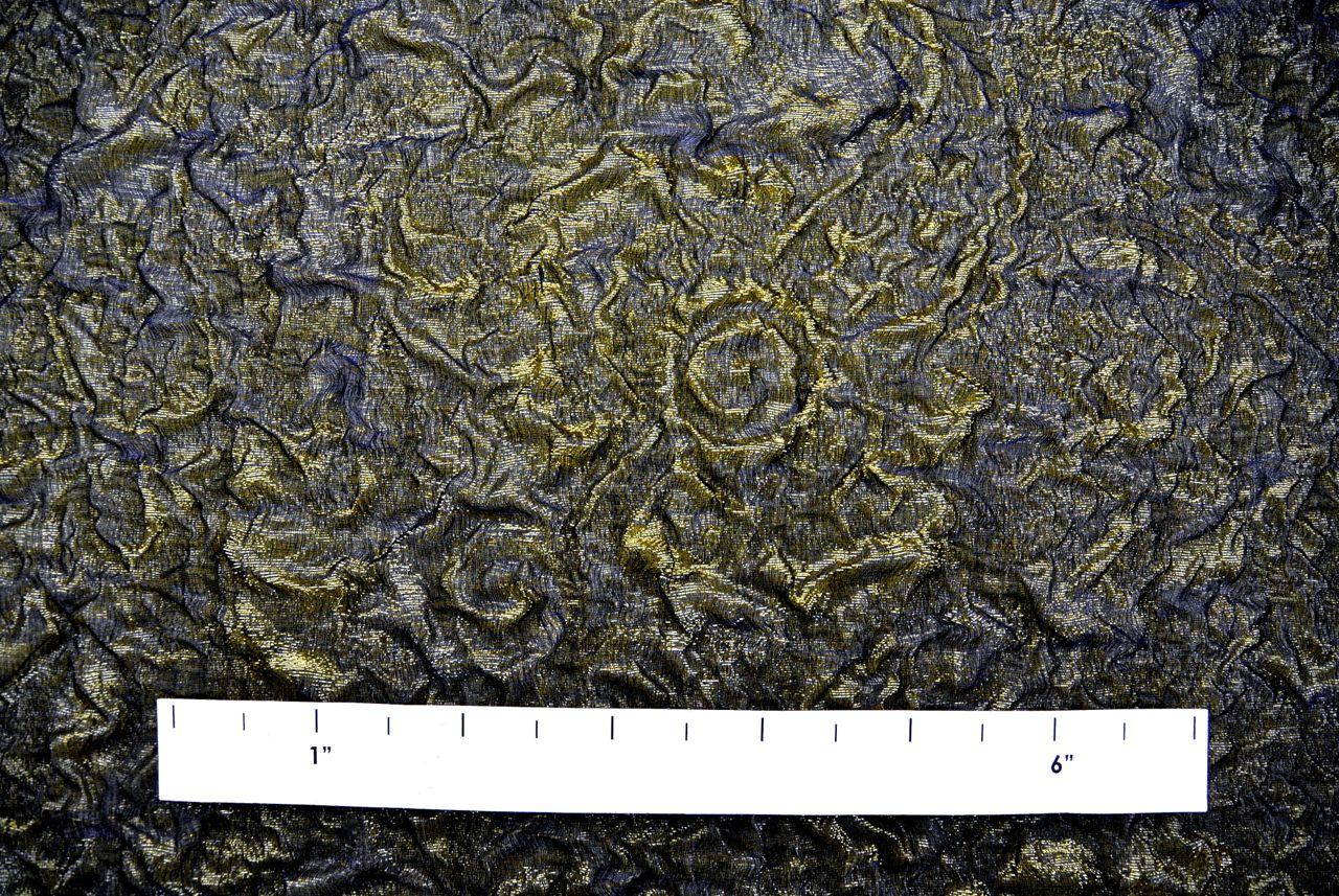 Iridescent Metallic Silk Blend Organza Cloqué1