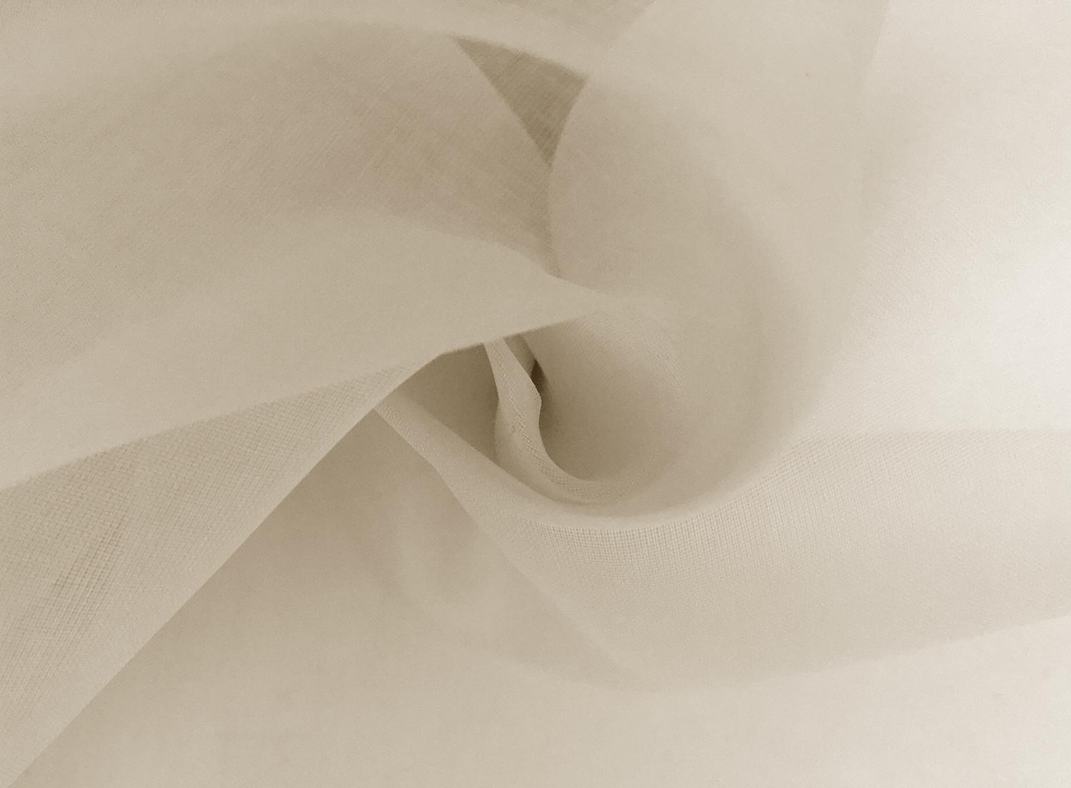 Swiss Cotton Organdy in Antique Ivory (Wide)0