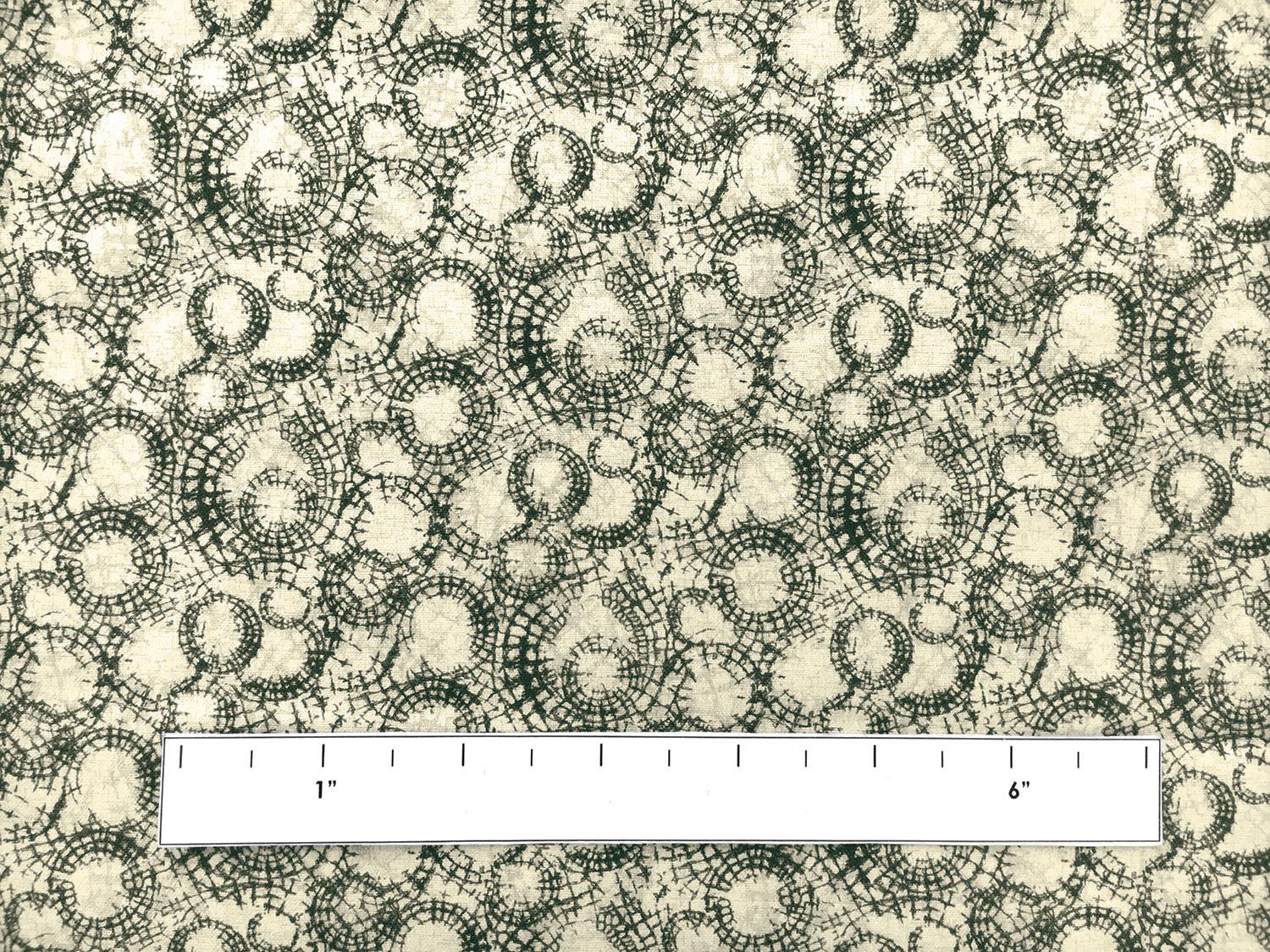 Cotton Broadcloth Print With Spiderwebs Motif1