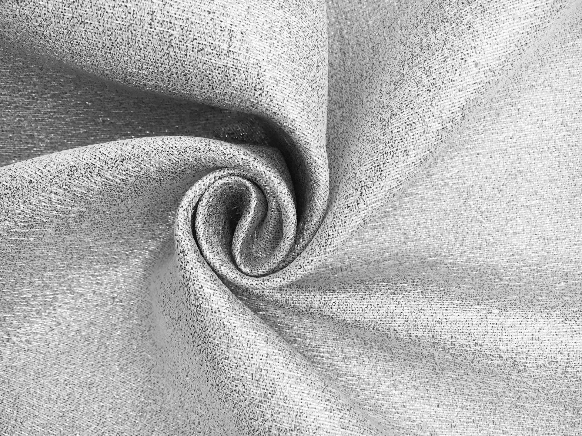 Polyester and Cotton Blend Lamé in Platinum0