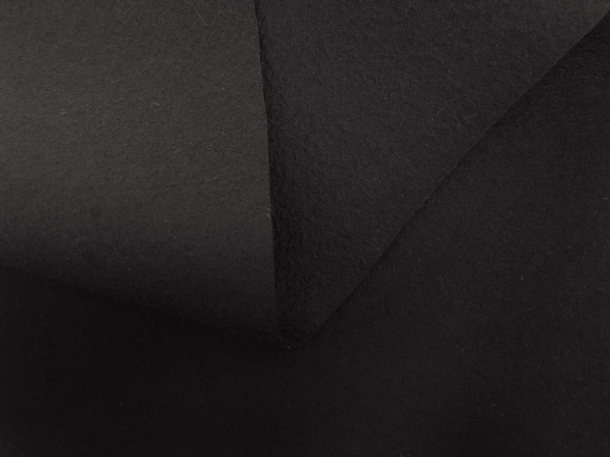 Flameproof Wool Felt 16oz in Black1