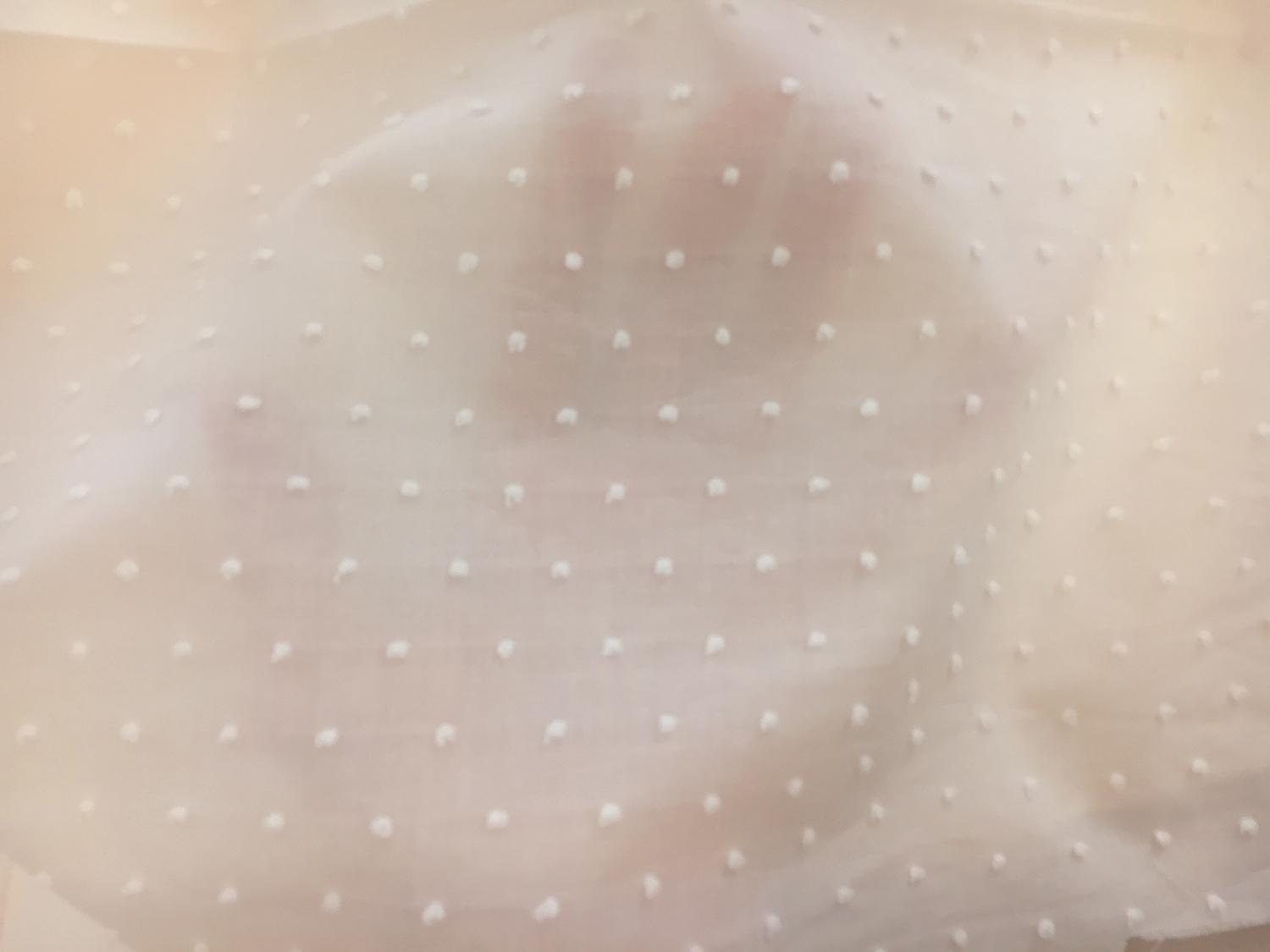 Cotton Poly Swiss Dot in Ivory3