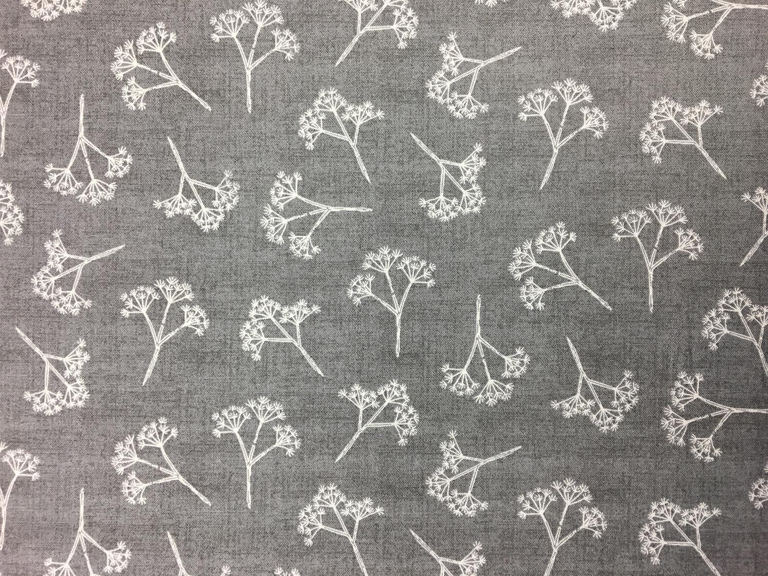 Cotton Broadcloth Print with Baby's Breath 0