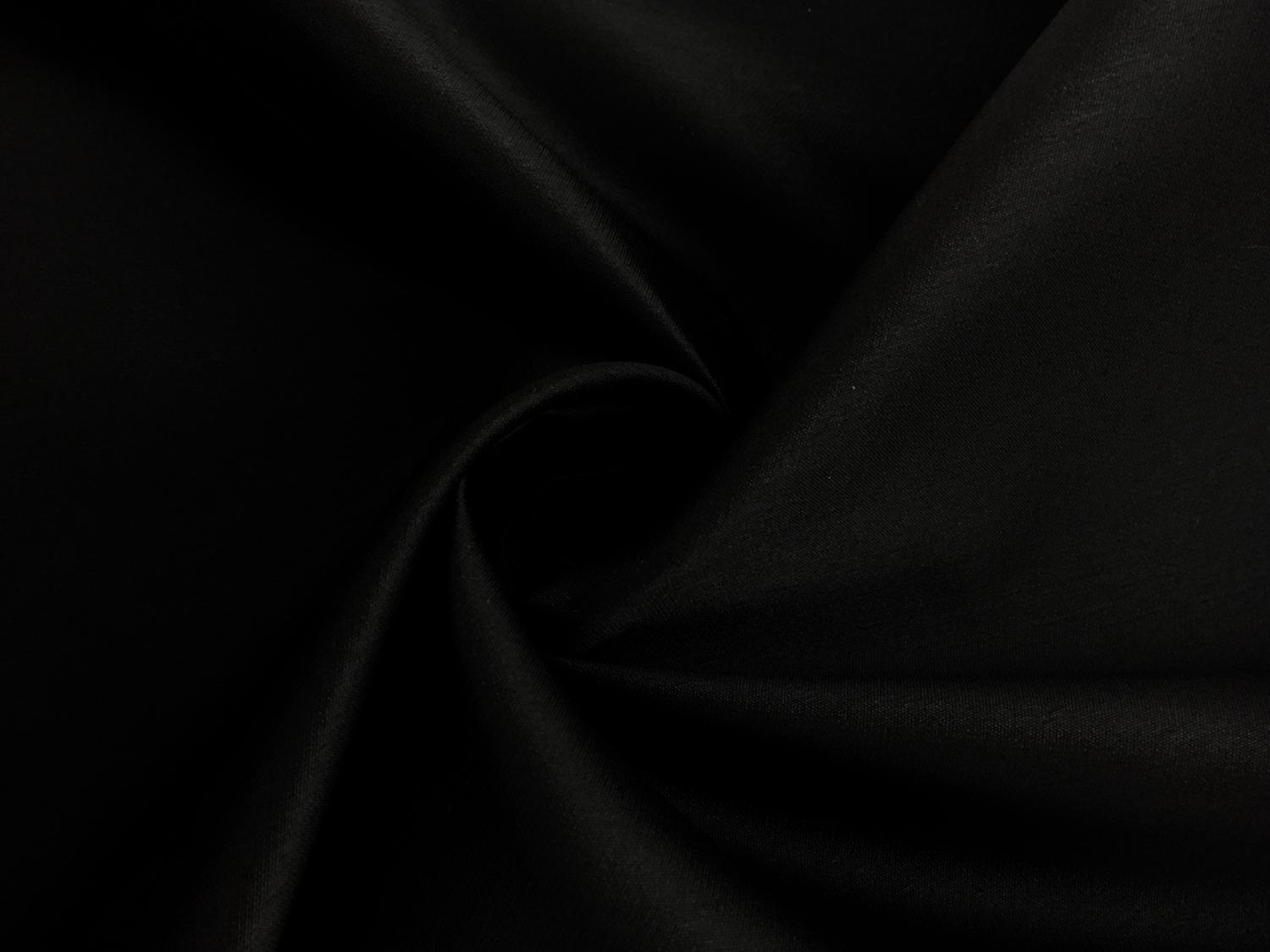 Silk and Polyester Zibeline in Black0
