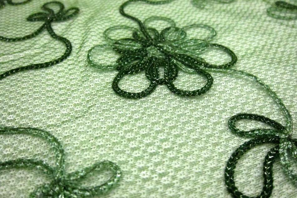 Metallic Ribbon Embroidered Souffle2