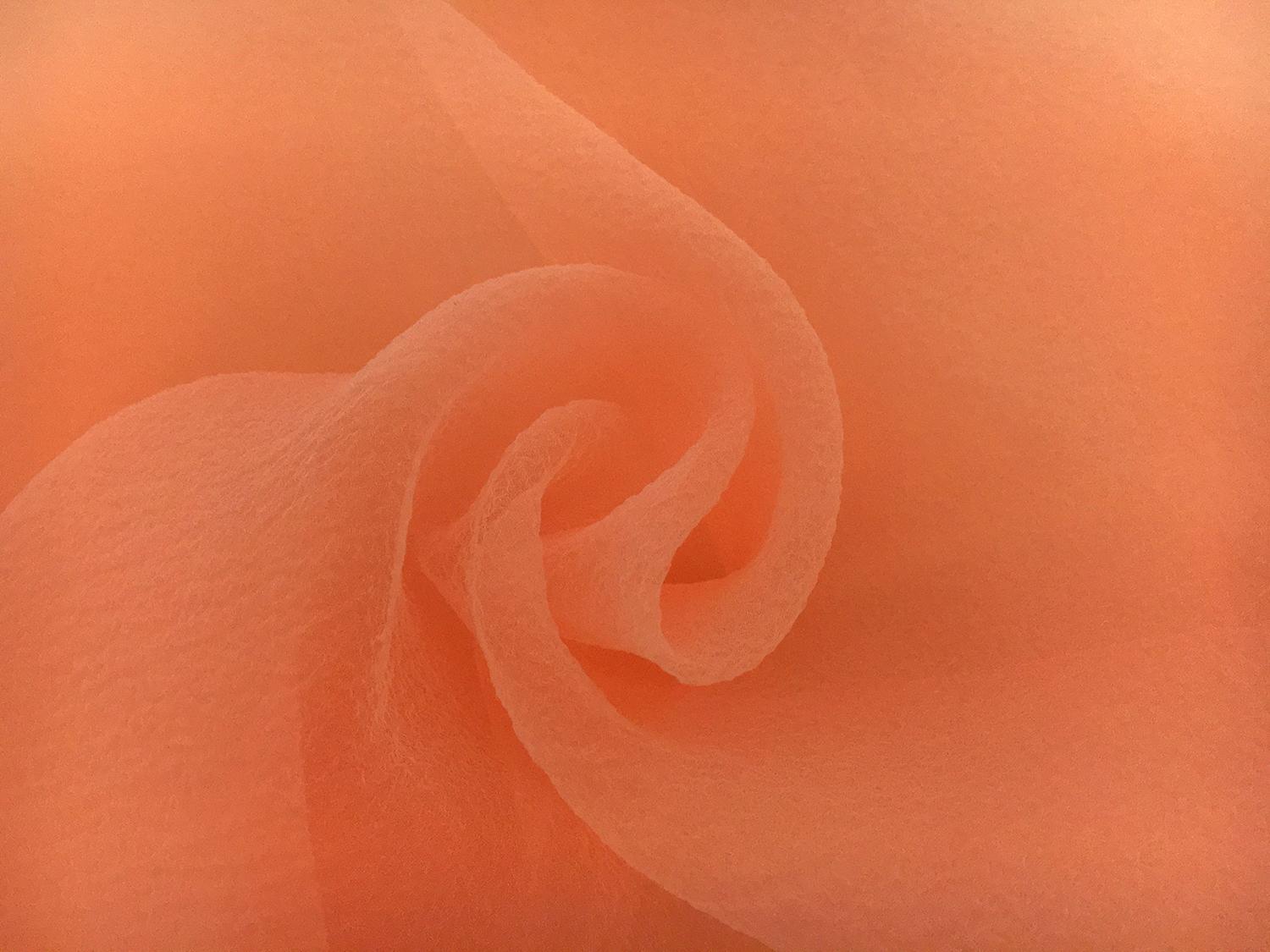 Japanese Pebbled Poly Organza in Cantaloupe 0