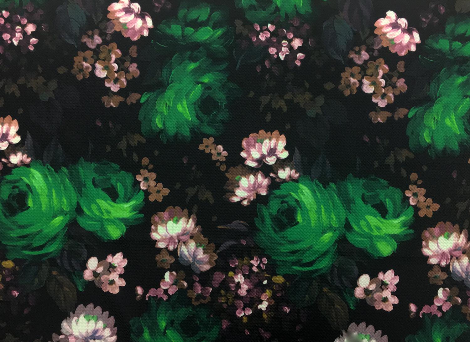 Impressionist Flower Knit Pique0