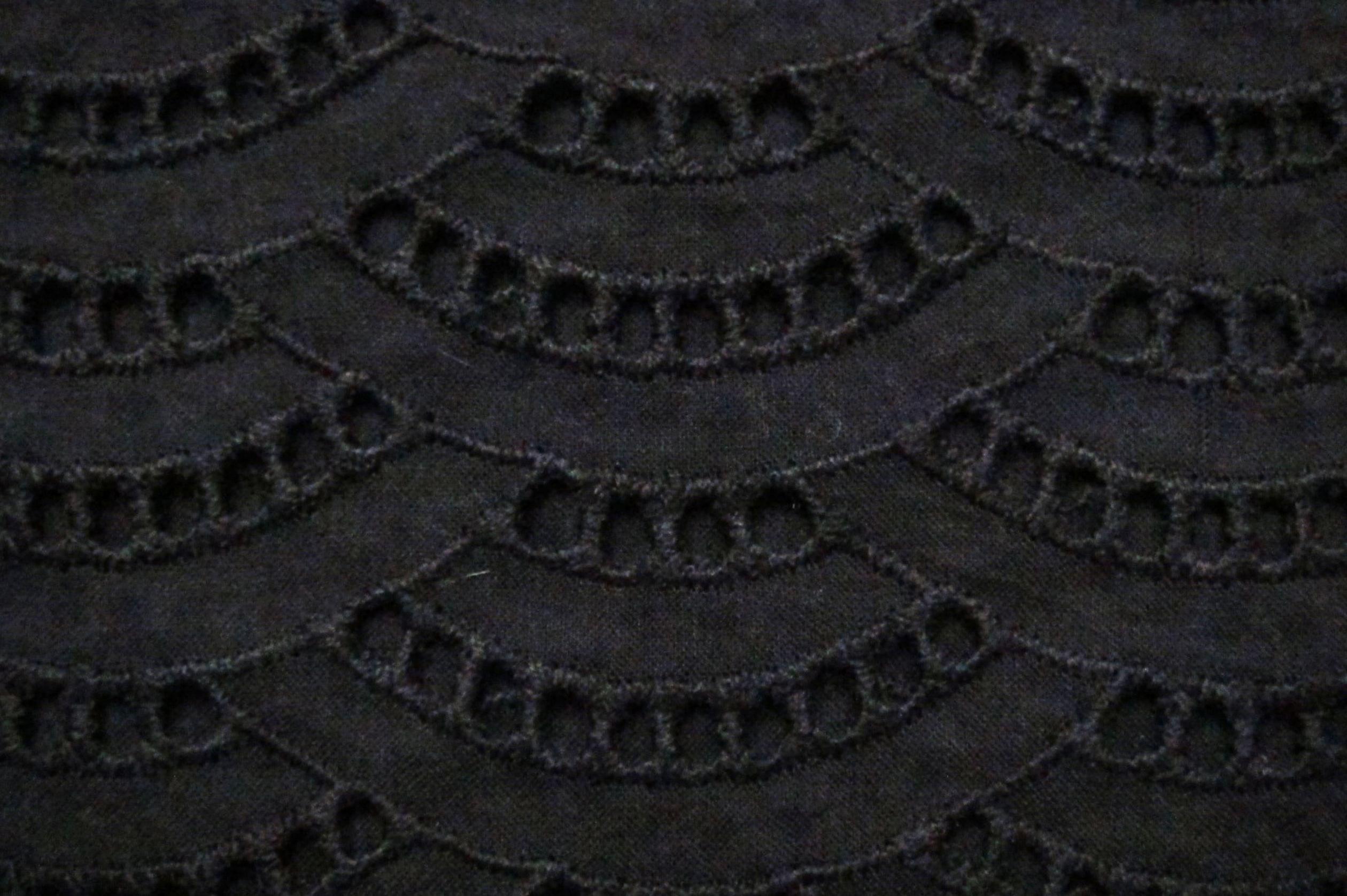 Cotton Eyelet in Black2