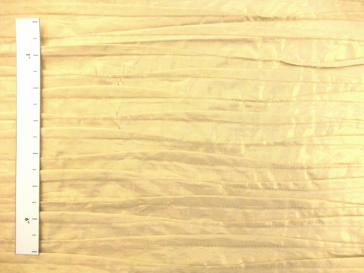 Metallic Tucked Silk Shantung1