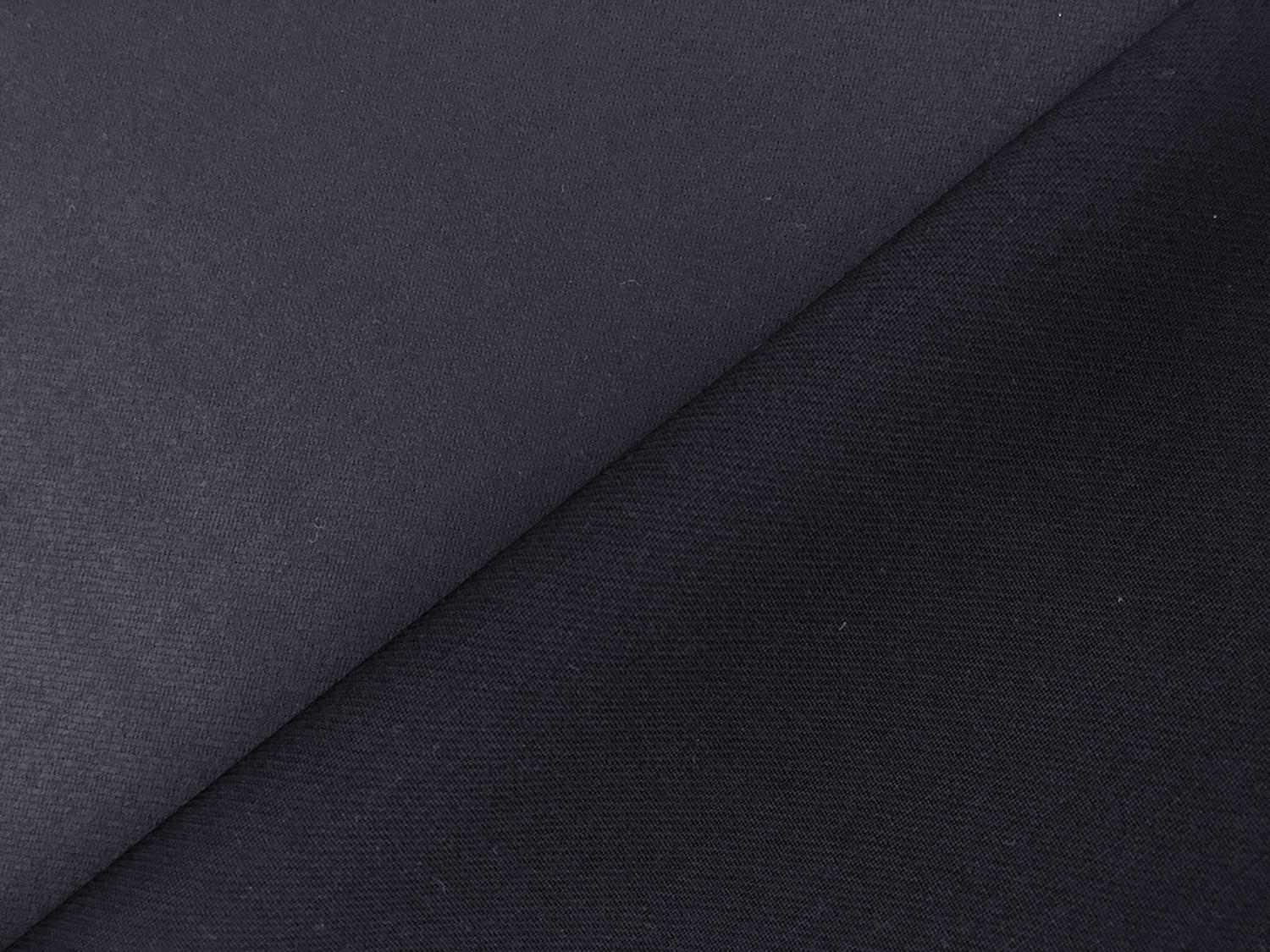 Italian Wool Satin Faille in Navy0