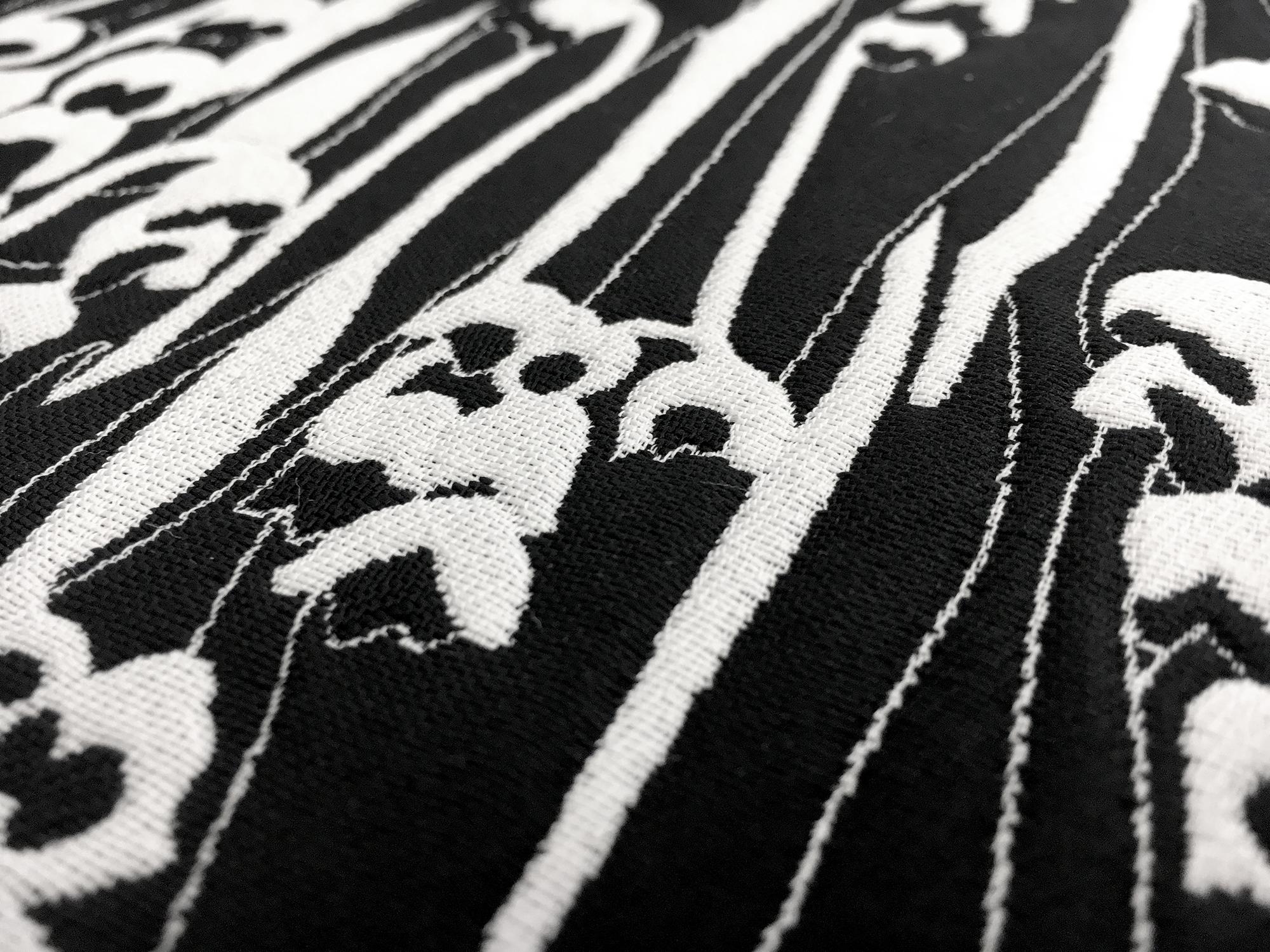 Polyester Nylon and Cotton Blend Brocade with Blossoms2